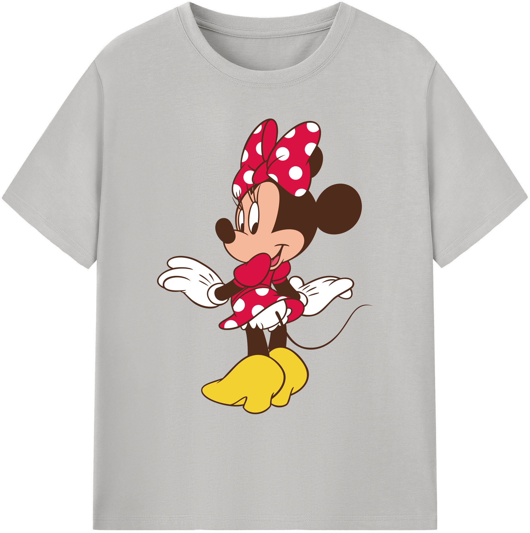 ミッキーマウス Mickey Mouse 綿100％ メンズ半袖Tシャツ｜肌触りやわらか＆通気性