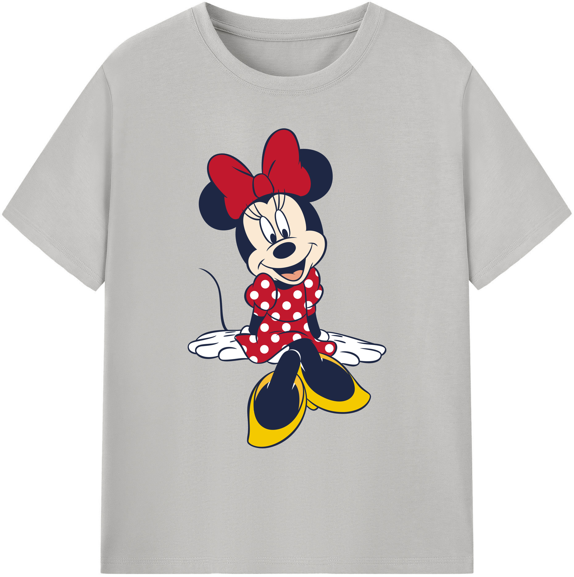 ミッキーマウス Mickey Mouse 綿100％ メンズ半袖Tシャツ｜肌触りやわらか＆通気性