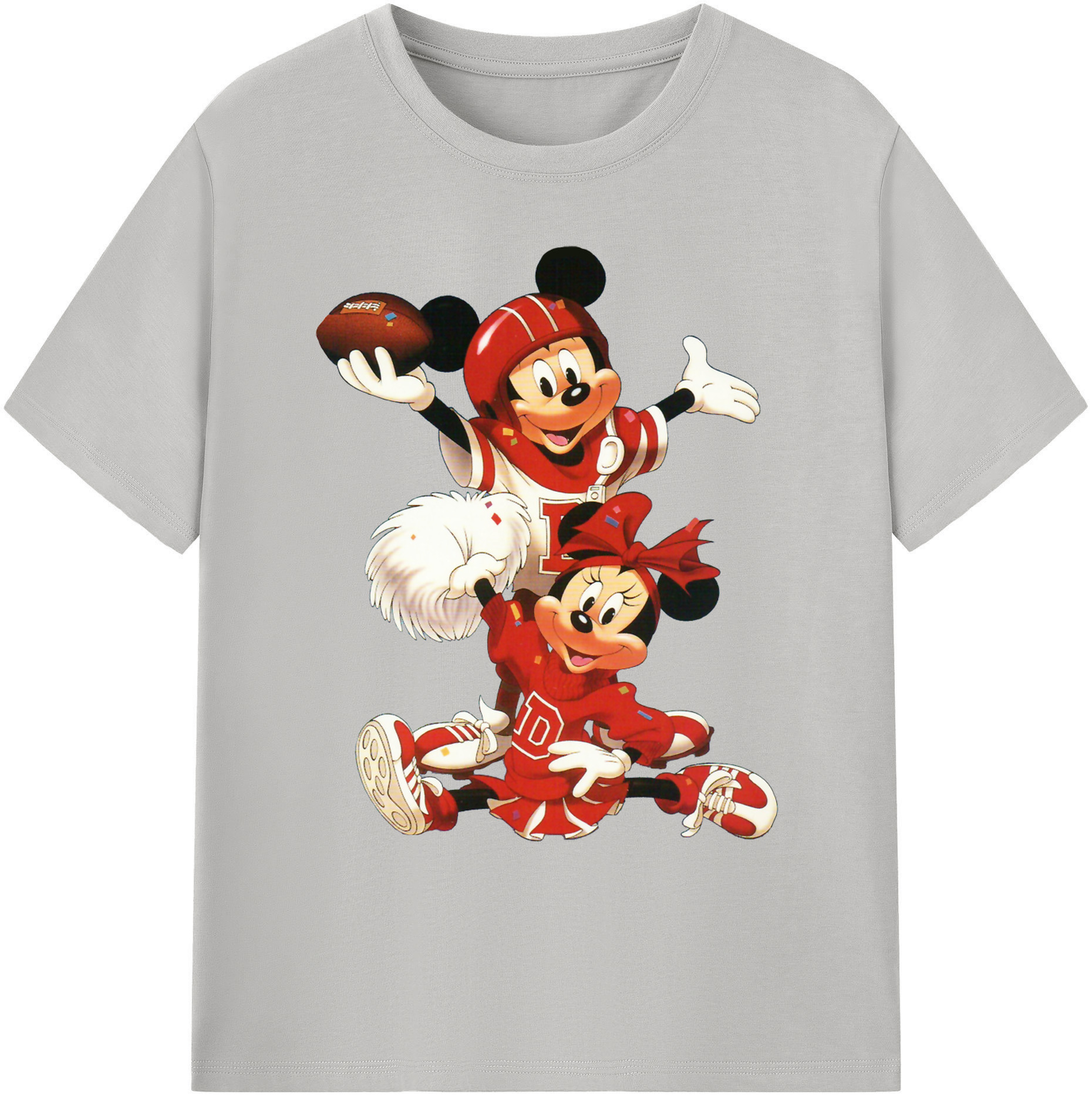 ミッキーマウス Mickey Mouse 綿100％ メンズ半袖Tシャツ｜肌触りやわらか＆通気性