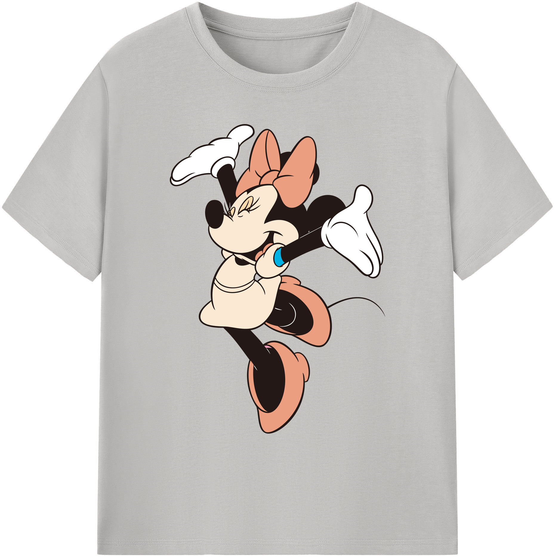 ミッキーマウス Mickey Mouse 綿100％ メンズ半袖Tシャツ｜肌触りやわらか＆通気性