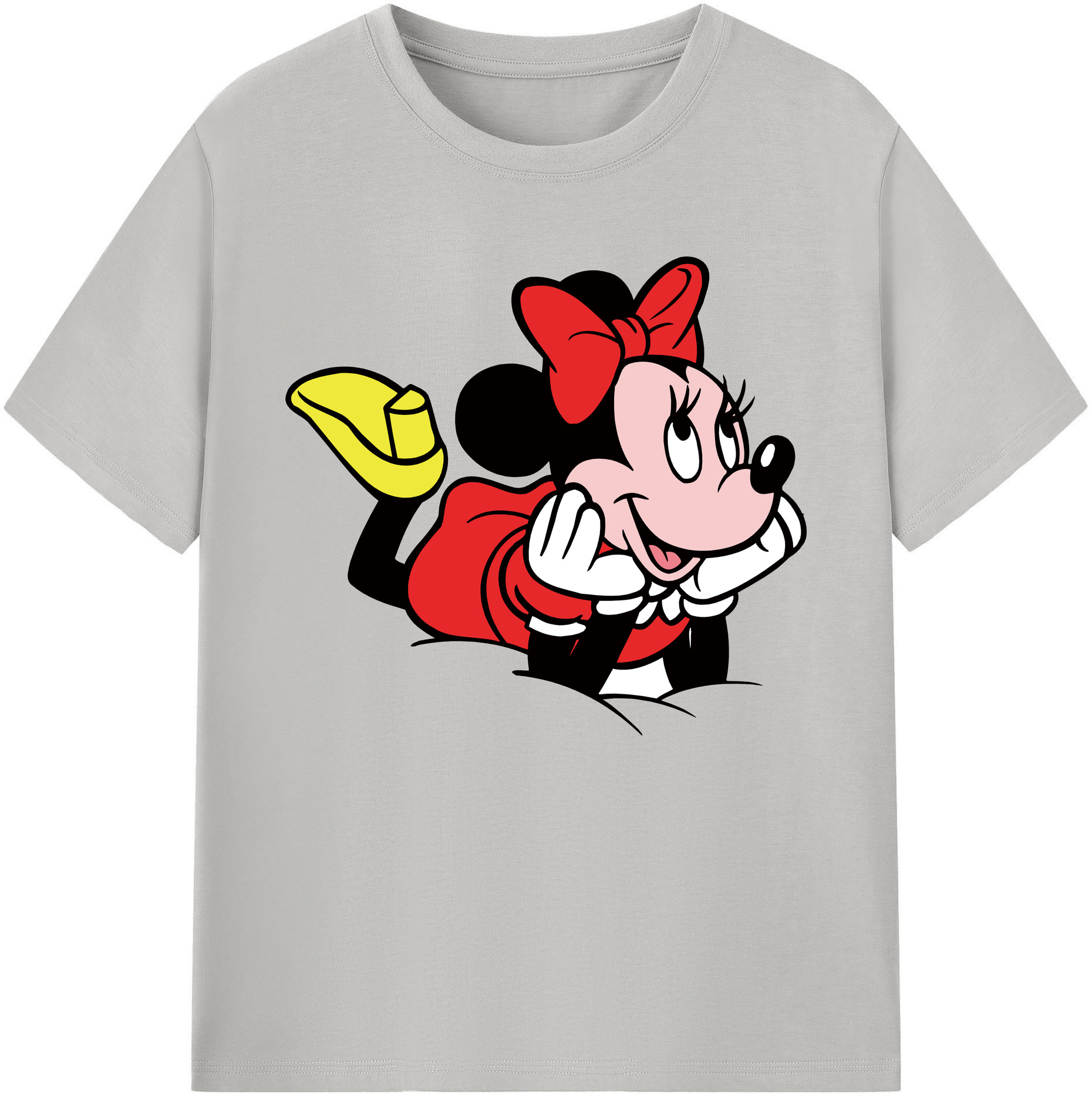 ミッキーマウス Mickey Mouse 綿100％ メンズ半袖Tシャツ｜肌触りやわらか＆通気性