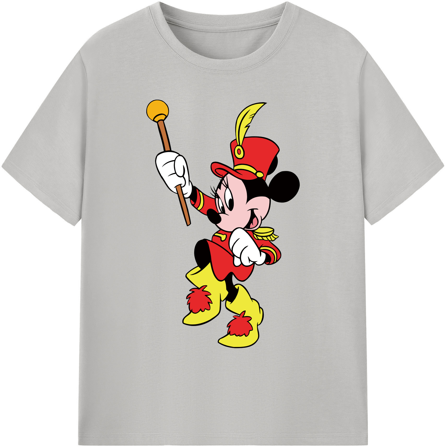 ミッキーマウス Mickey Mouse 綿100％ メンズ半袖Tシャツ｜肌触りやわらか＆通気性