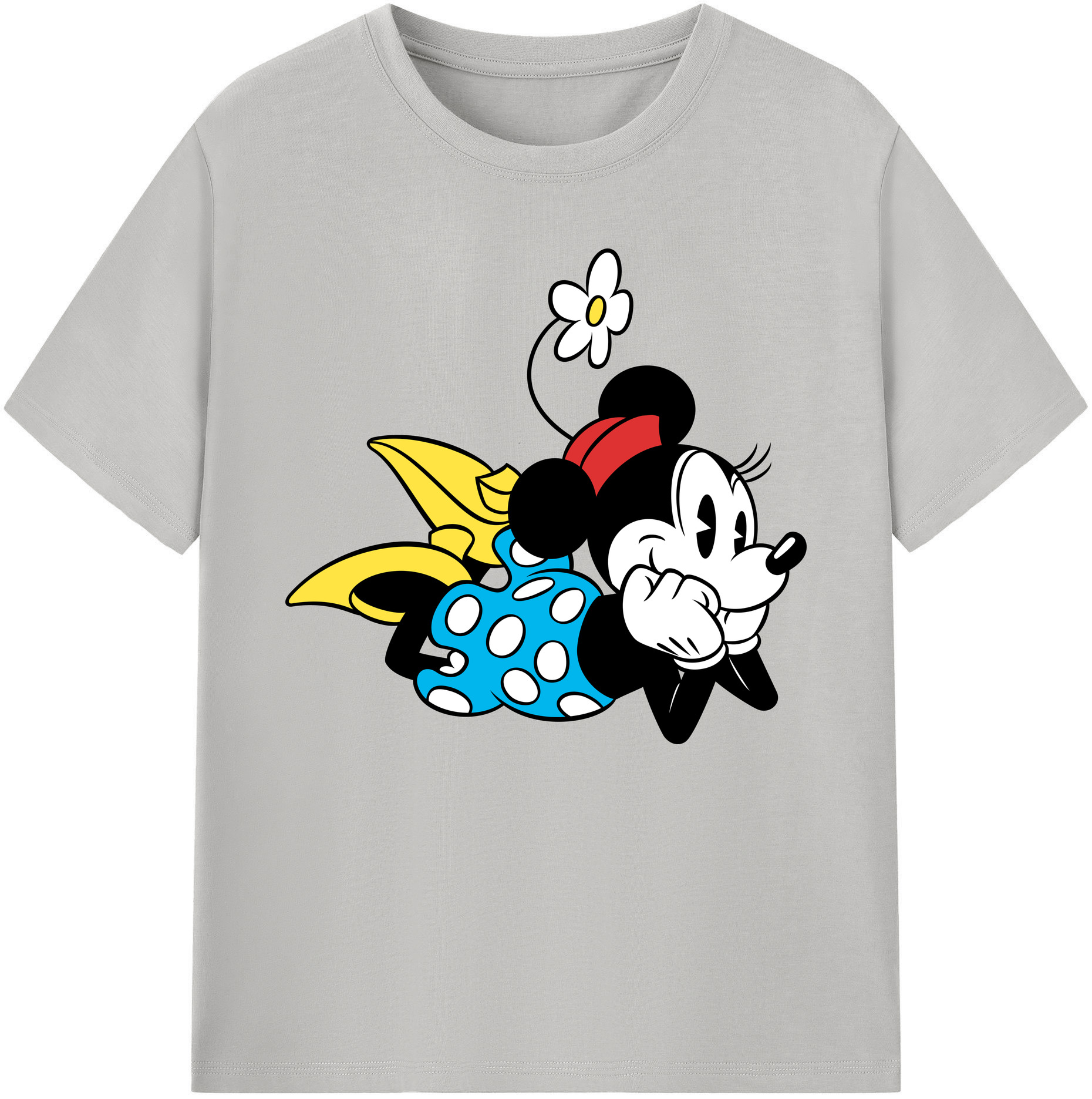 ミッキーマウス Mickey Mouse 綿100％ メンズ半袖Tシャツ｜肌触りやわらか＆通気性