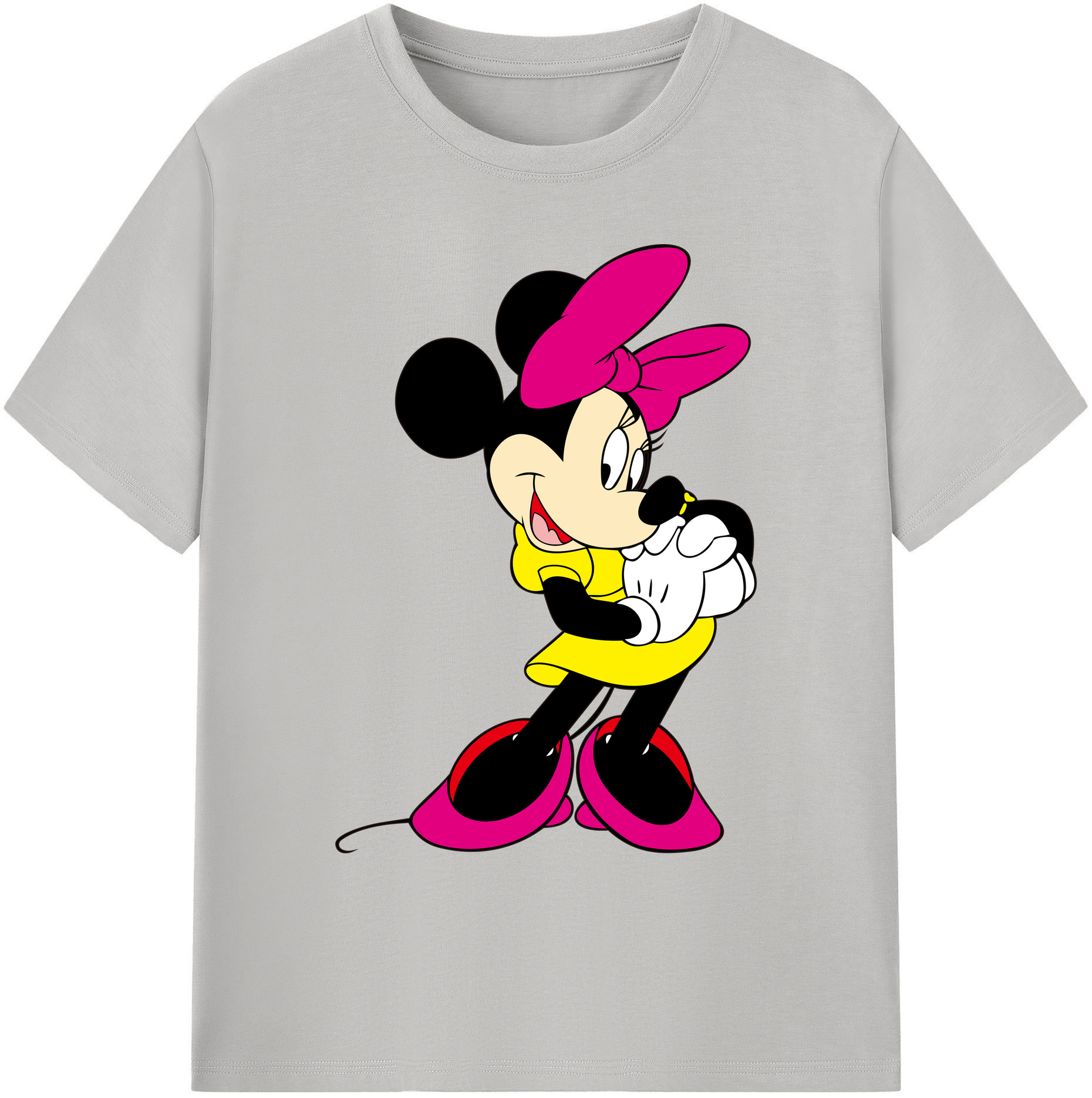 ミッキーマウス Mickey Mouse 綿100％ メンズ半袖Tシャツ｜肌触りやわらか＆通気性