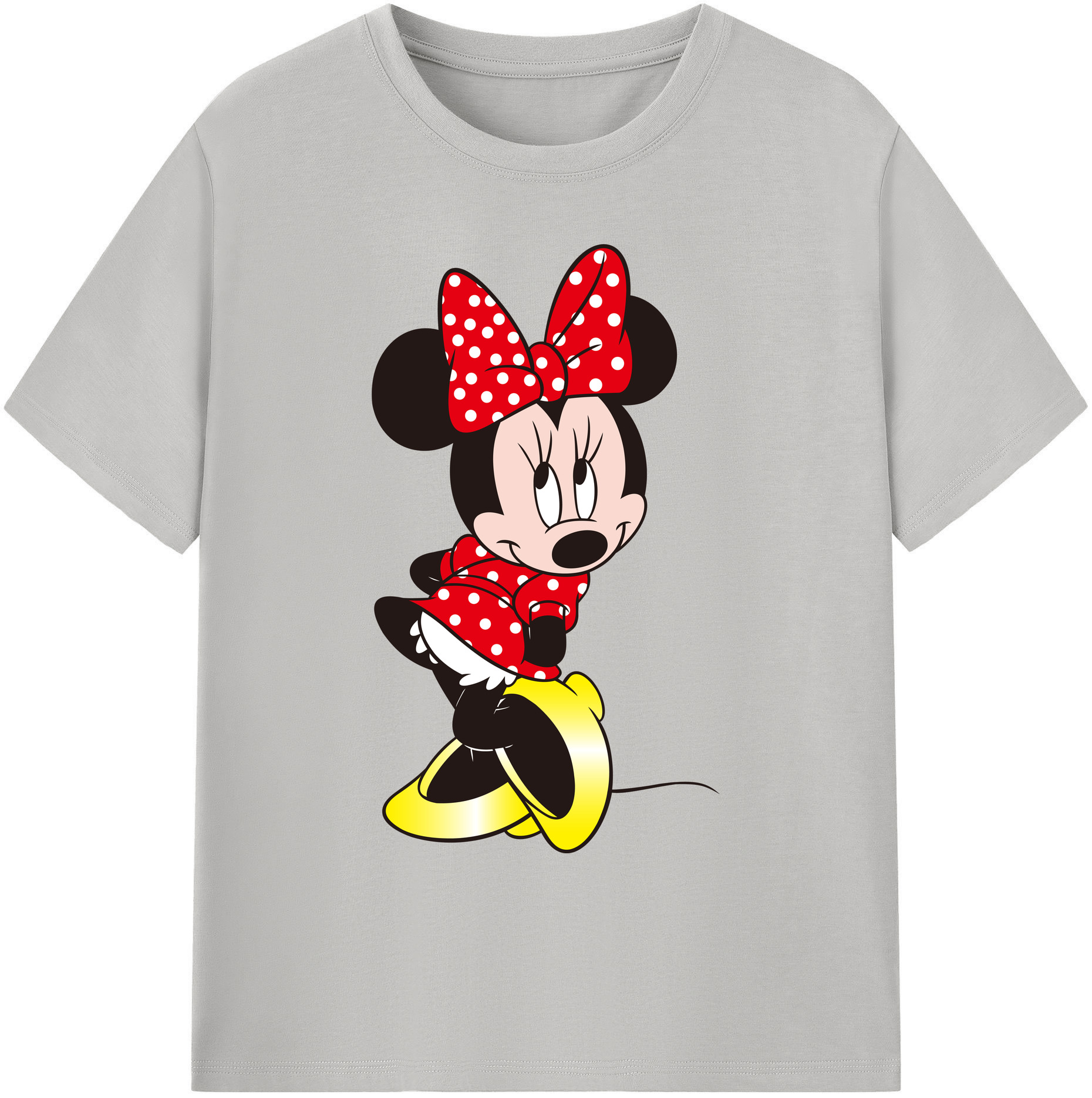 ミッキーマウス Mickey Mouse 綿100％ メンズ半袖Tシャツ｜肌触りやわらか＆通気性