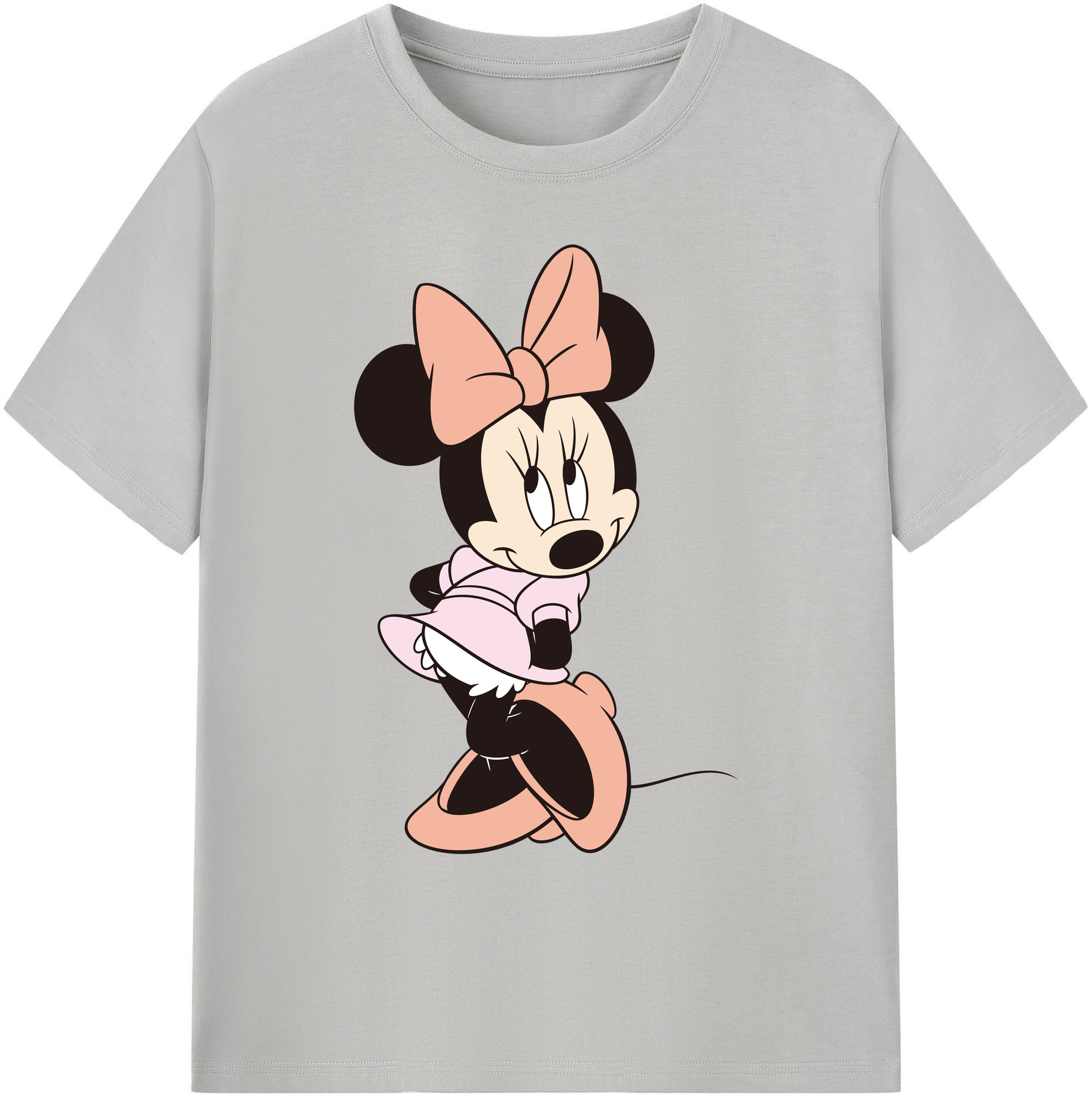 ミッキーマウス Mickey Mouse 綿100％ メンズ半袖Tシャツ｜肌触りやわらか＆通気性
