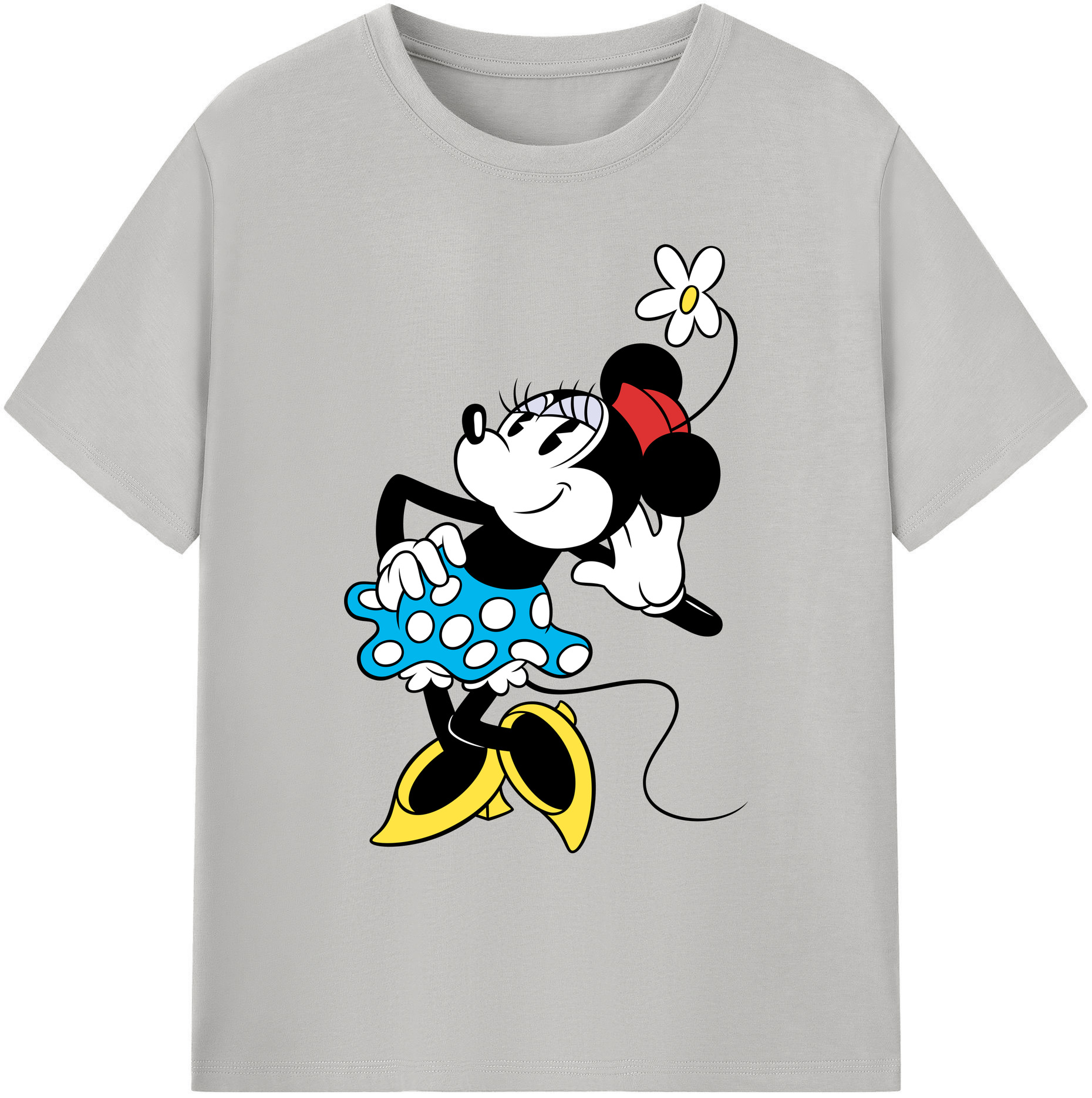 ミッキーマウス Mickey Mouse 綿100％ メンズ半袖Tシャツ｜肌触りやわらか＆通気性