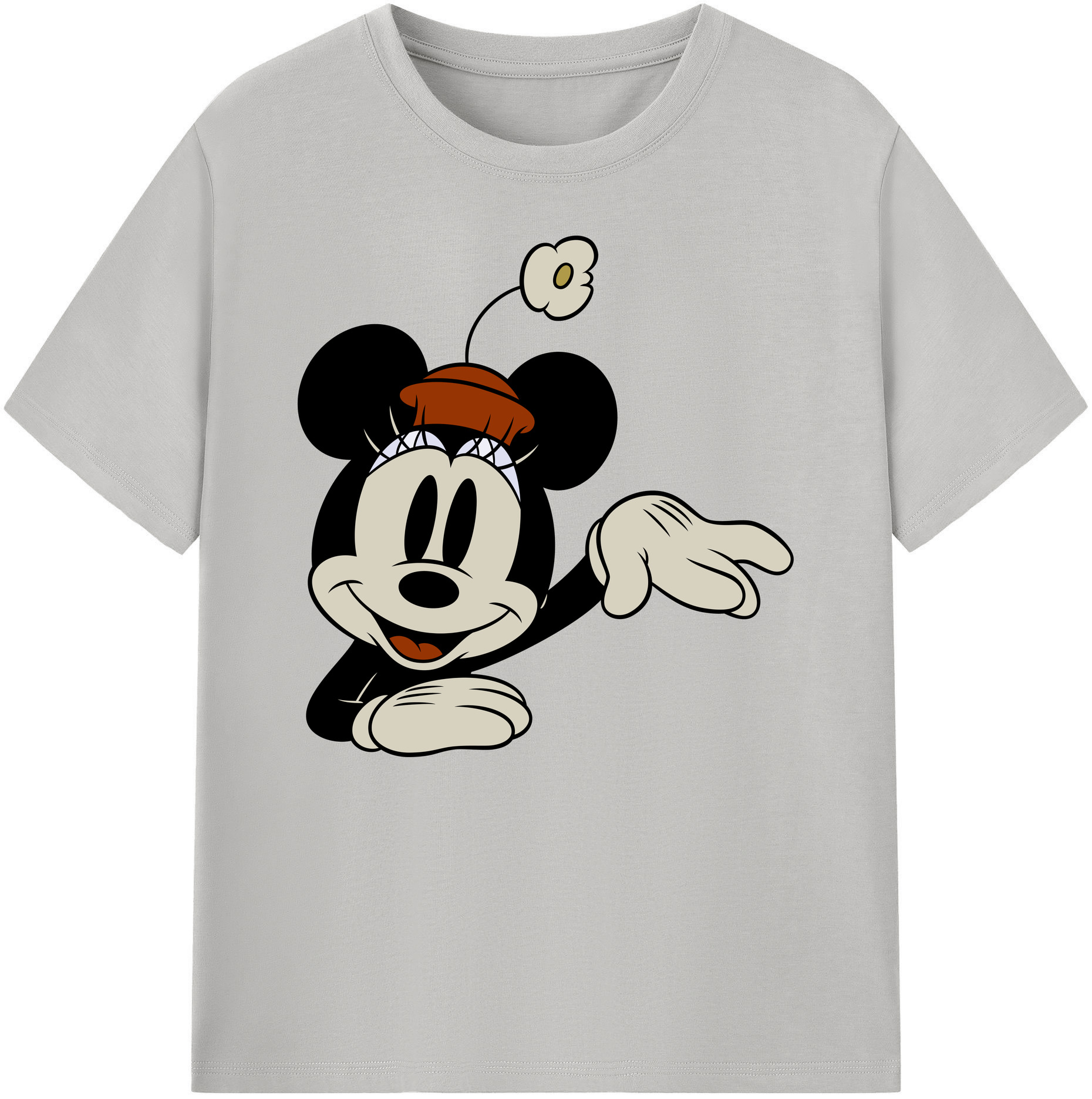 ミッキーマウス Mickey Mouse 綿100％ メンズ半袖Tシャツ｜肌触りやわらか＆通気性