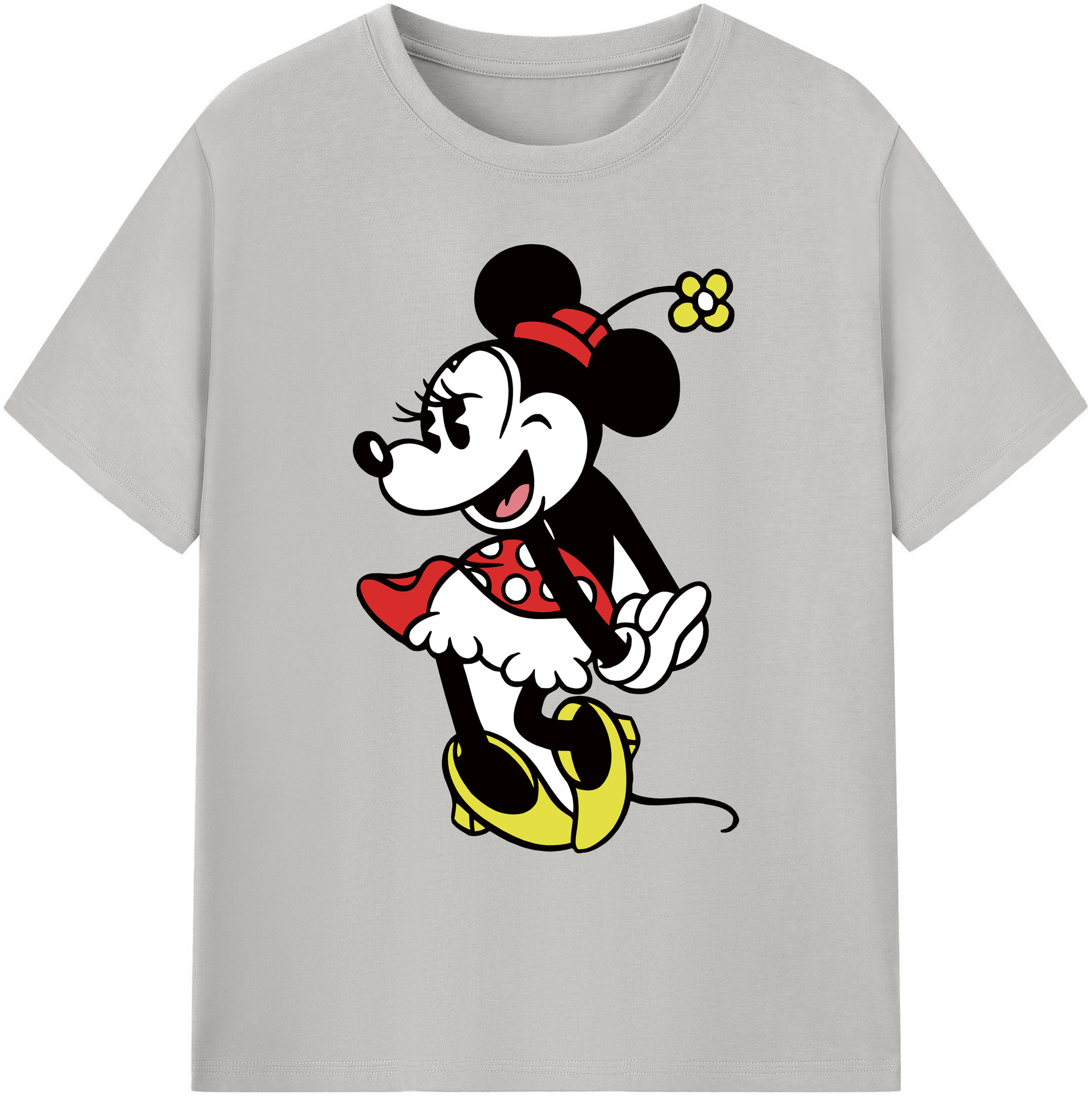 ミッキーマウス Mickey Mouse 綿100％ メンズ半袖Tシャツ｜肌触りやわらか＆通気性