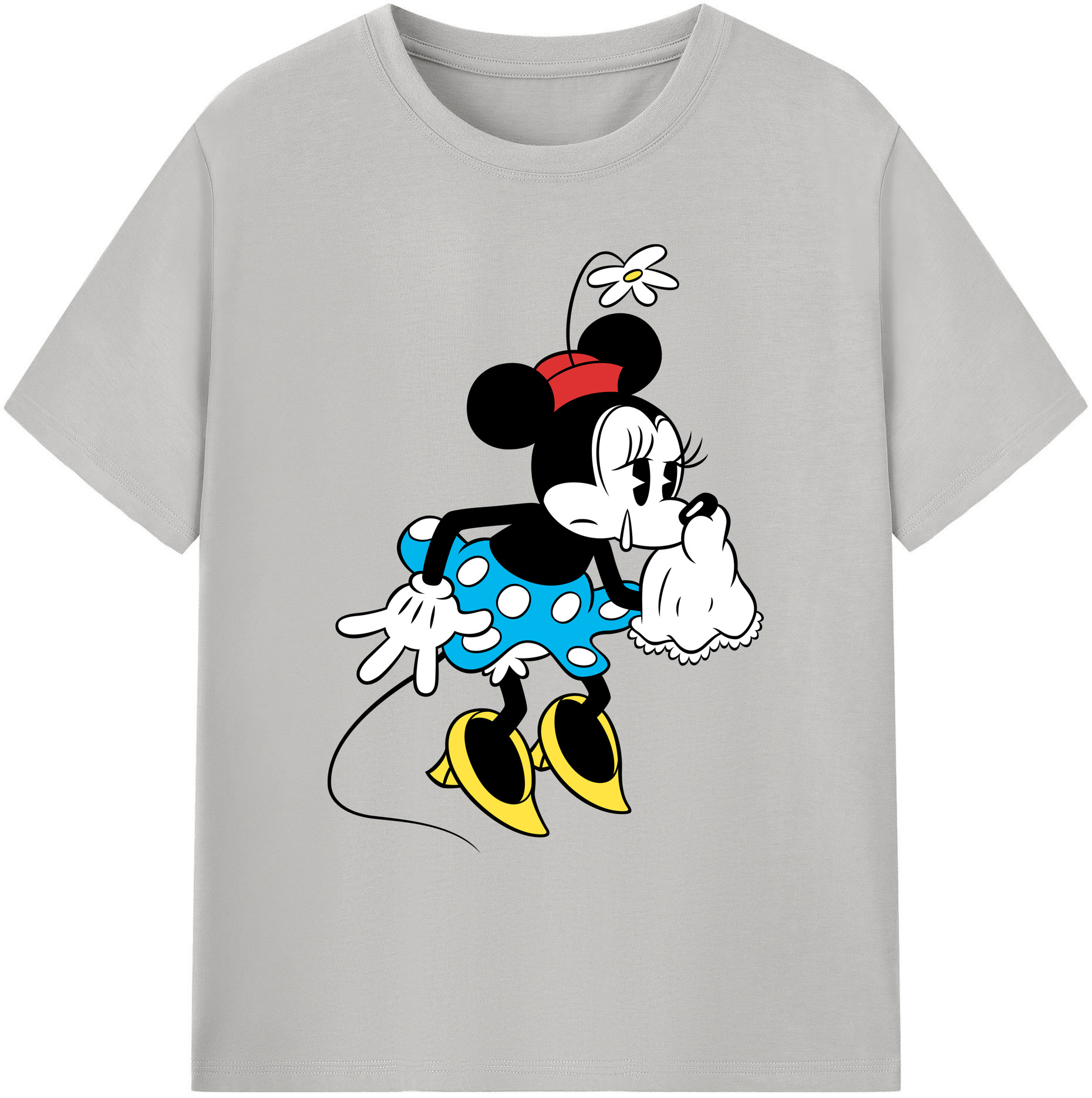 ミッキーマウス Mickey Mouse 綿100％ メンズ半袖Tシャツ｜肌触りやわらか＆通気性