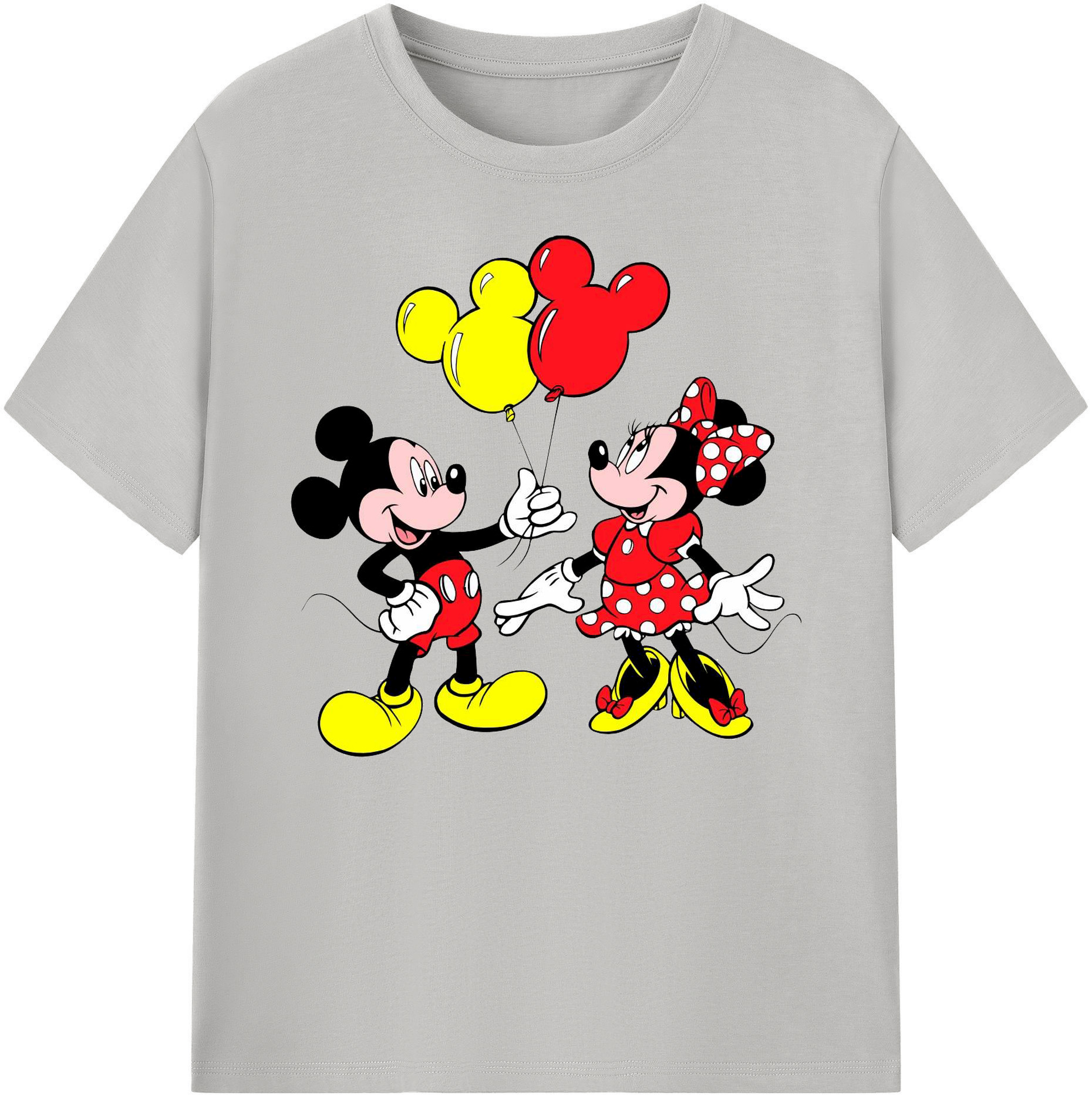 ミッキーマウス Mickey Mouse 綿100％ メンズ半袖Tシャツ｜肌触りやわらか＆通気性