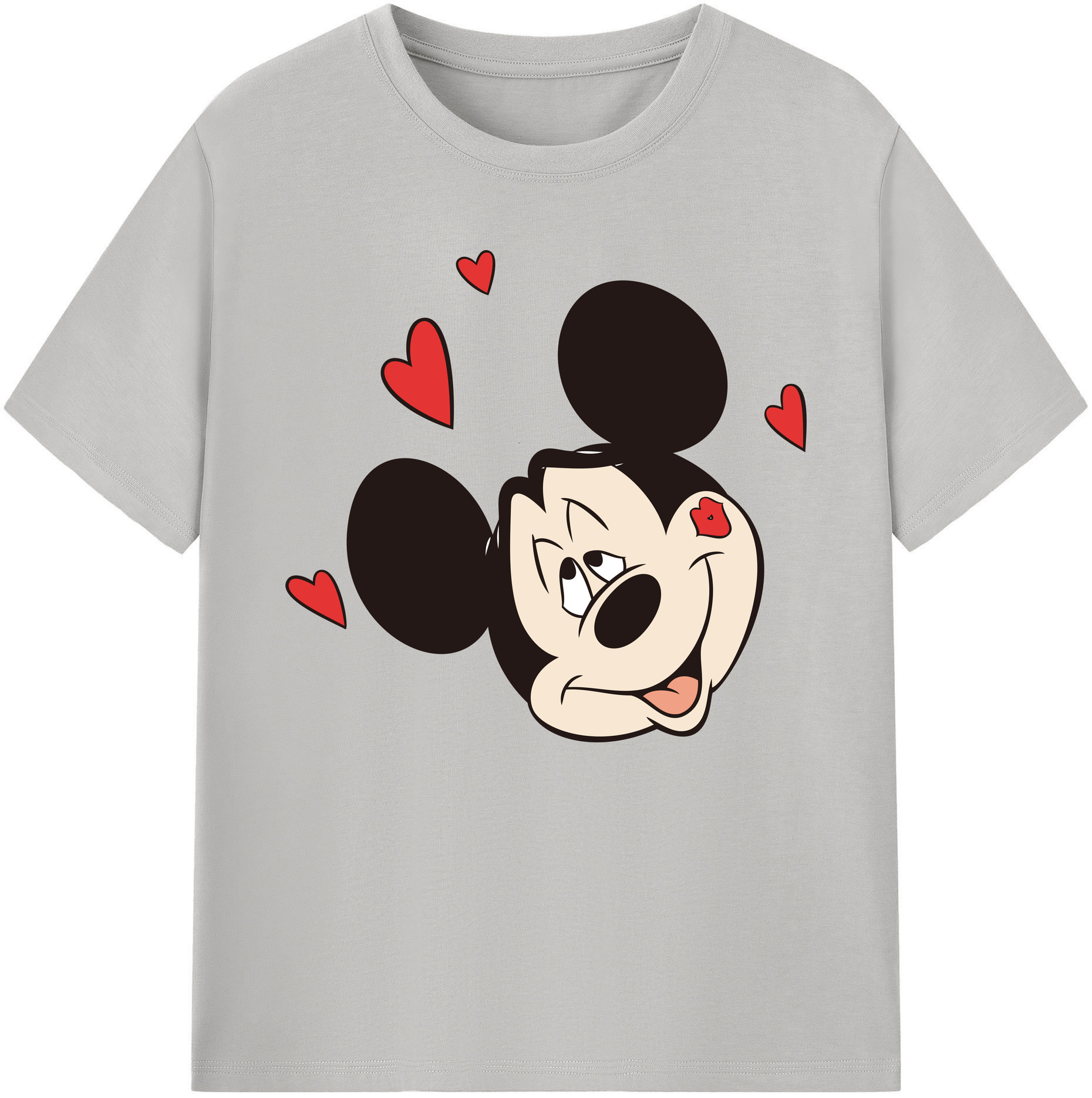 ミッキーマウス Mickey Mouse 綿100％ メンズ半袖Tシャツ｜肌触りやわらか＆通気性