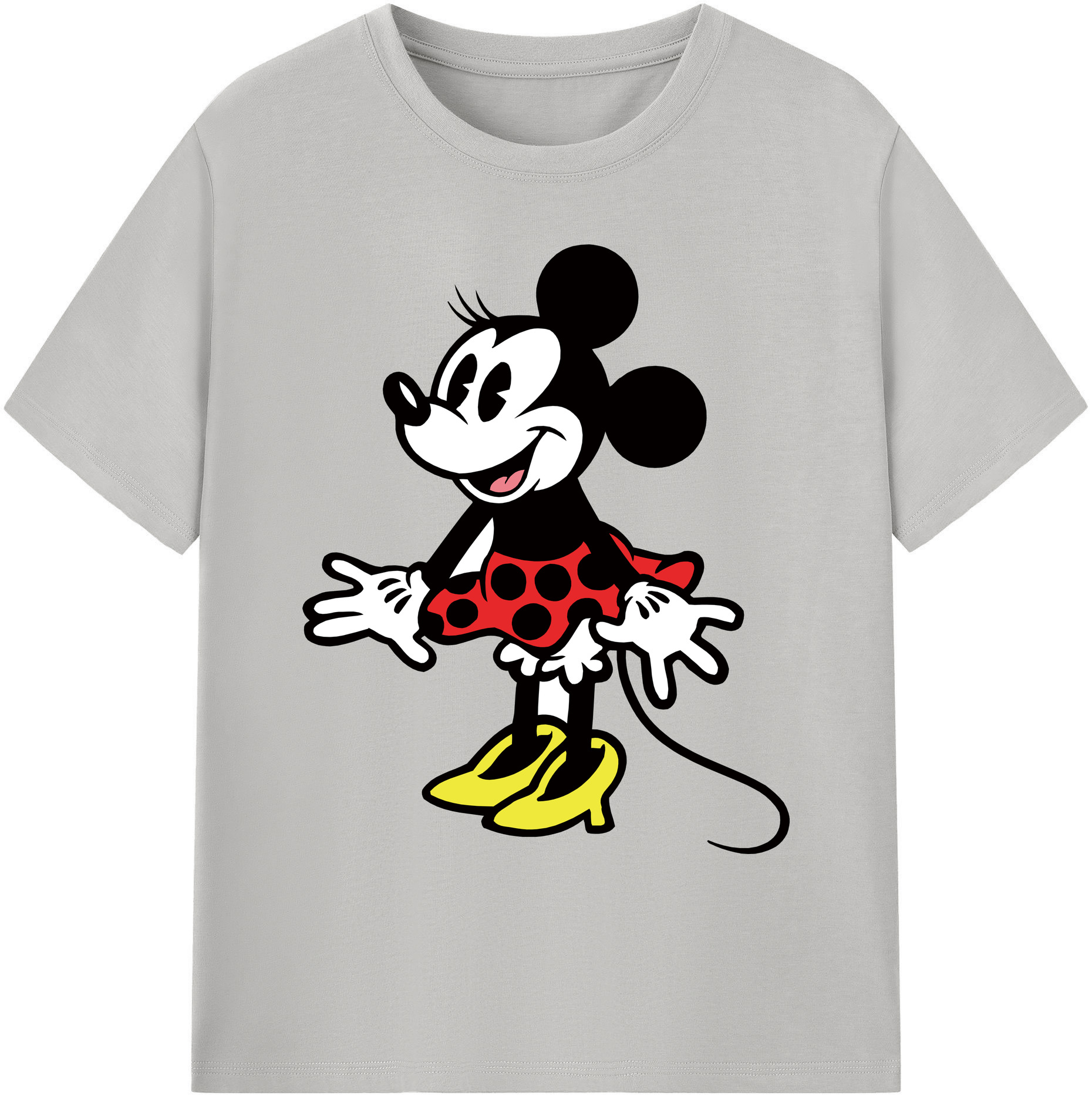 ミッキーマウス Mickey Mouse 綿100％ メンズ半袖Tシャツ｜肌触りやわらか＆通気性
