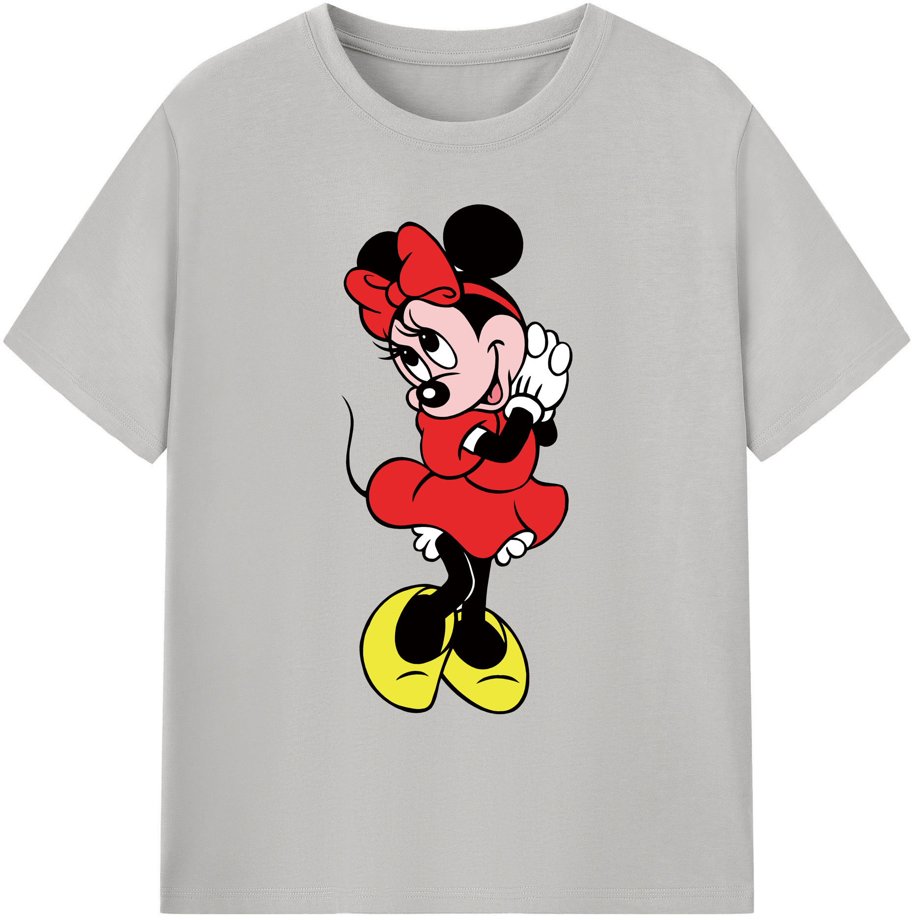 ミッキーマウス Mickey Mouse 綿100％ メンズ半袖Tシャツ｜肌触りやわらか＆通気性