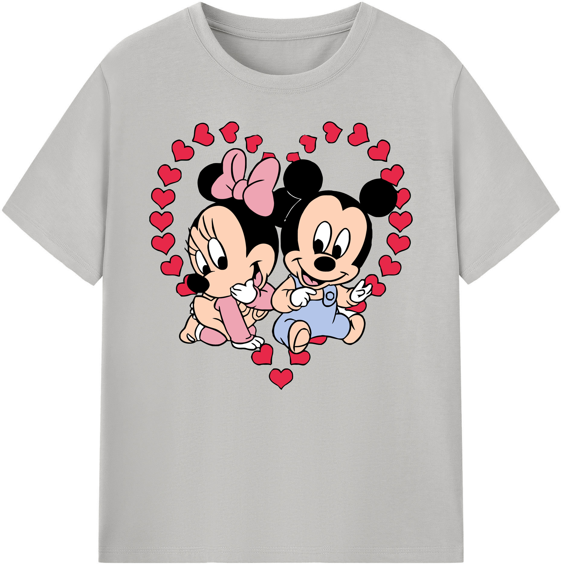 ミッキーマウス Mickey Mouse 綿100％ メンズ半袖Tシャツ｜肌触りやわらか＆通気性