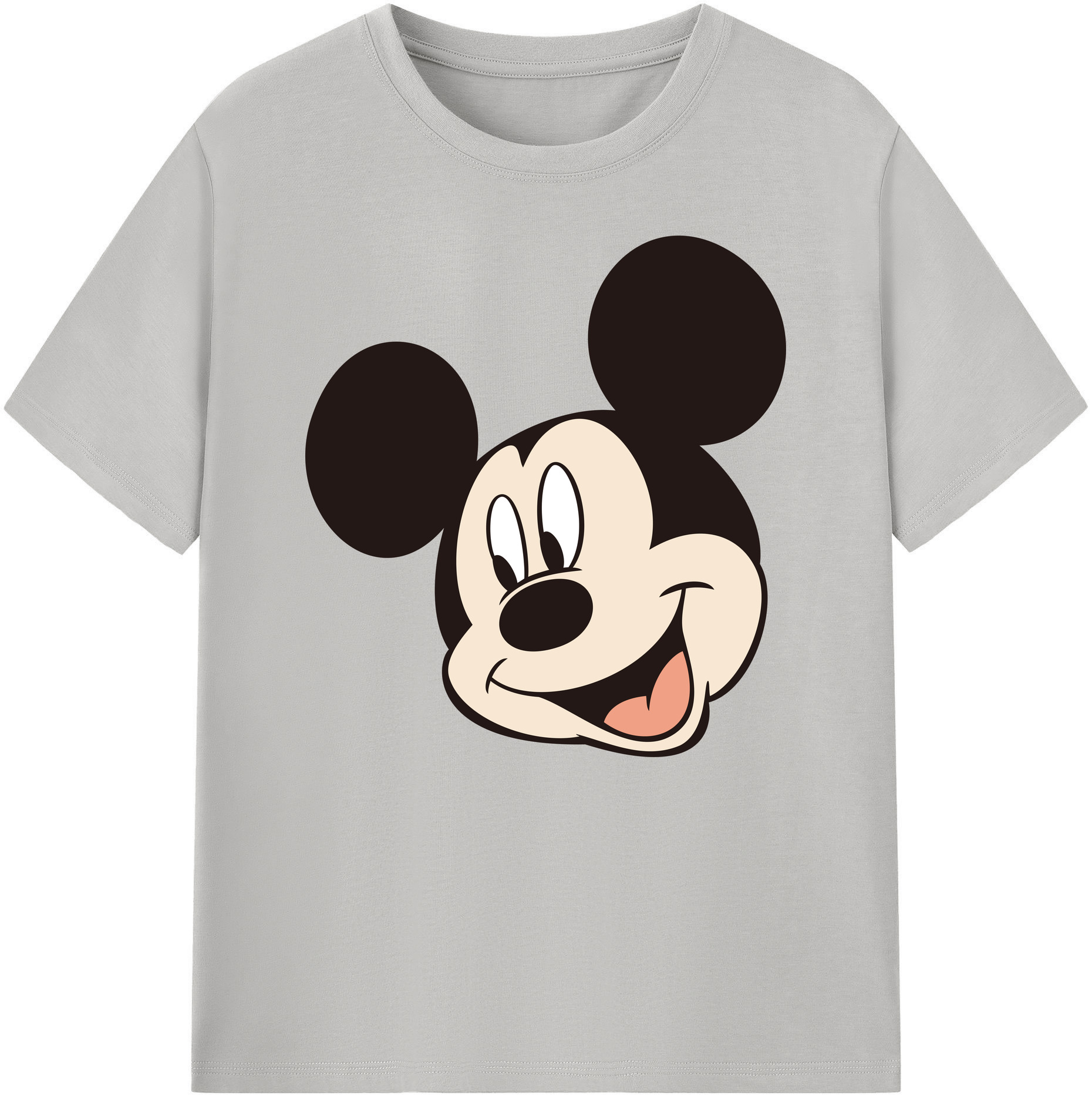 ミッキーマウス Mickey Mouse 綿100％ メンズ半袖Tシャツ｜肌触りやわらか＆通気性