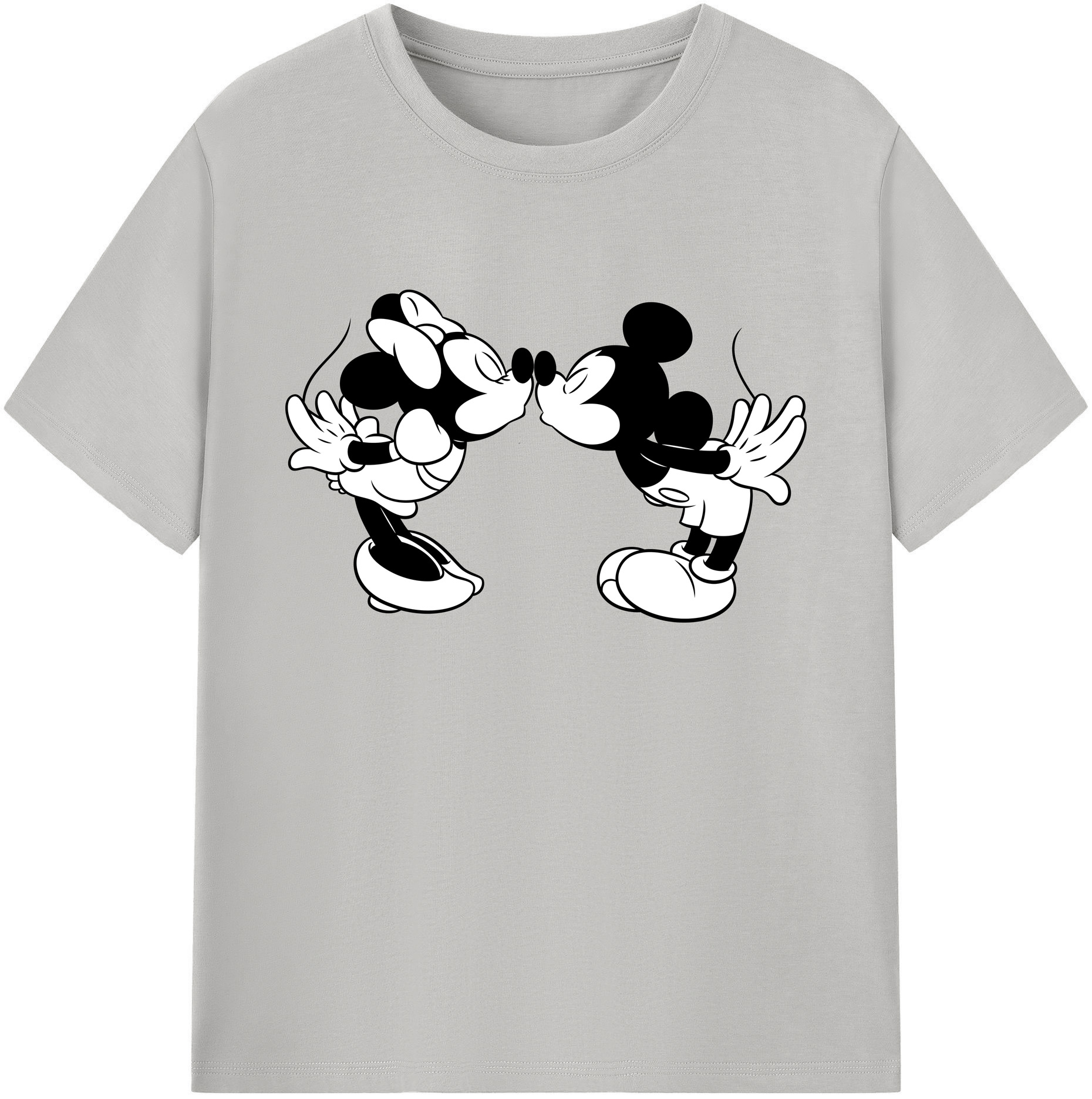 ミッキーマウス Mickey Mouse 綿100％ メンズ半袖Tシャツ｜肌触りやわらか＆通気性