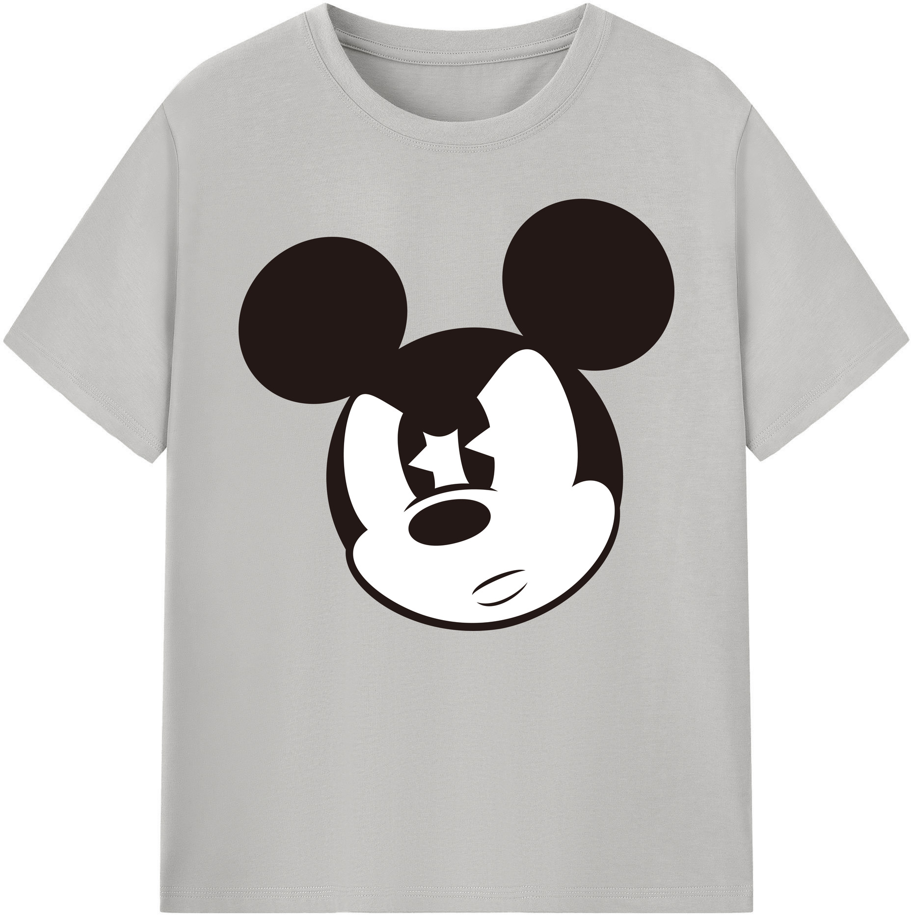 ミッキーマウス Mickey Mouse 綿100％ メンズ半袖Tシャツ｜肌触りやわらか＆通気性