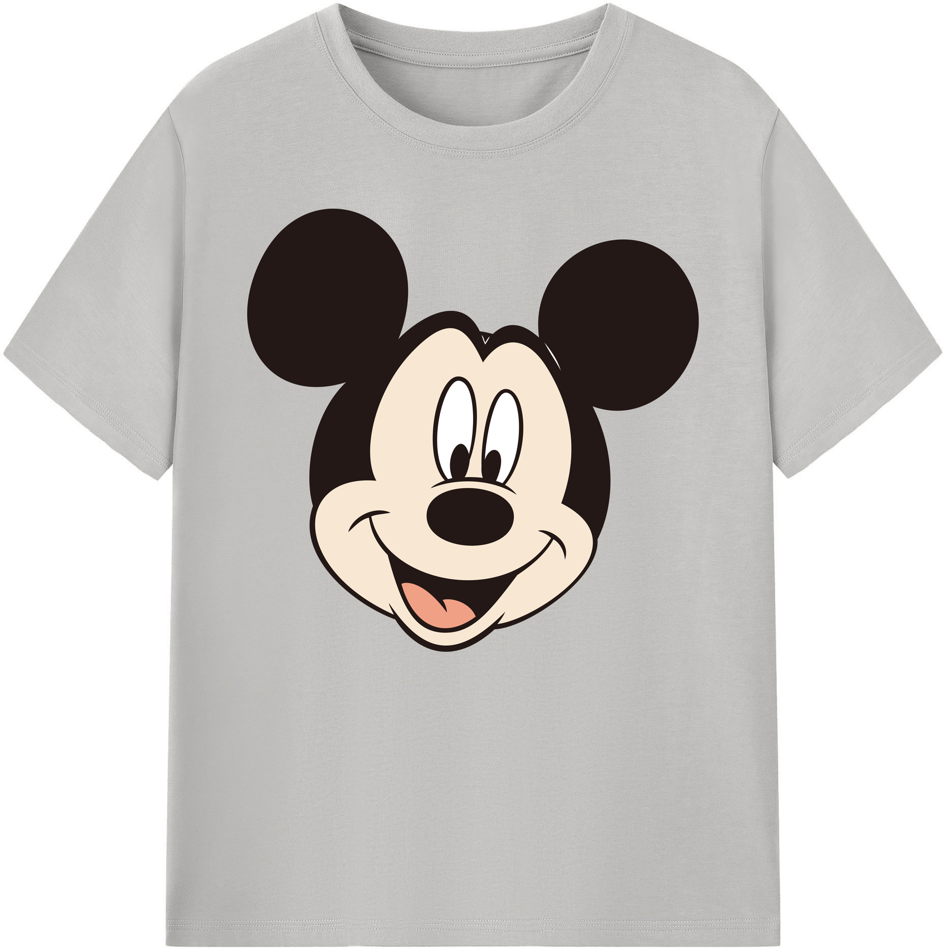 ミッキーマウス Mickey Mouse 綿100％ メンズ半袖Tシャツ｜肌触りやわらか＆通気性