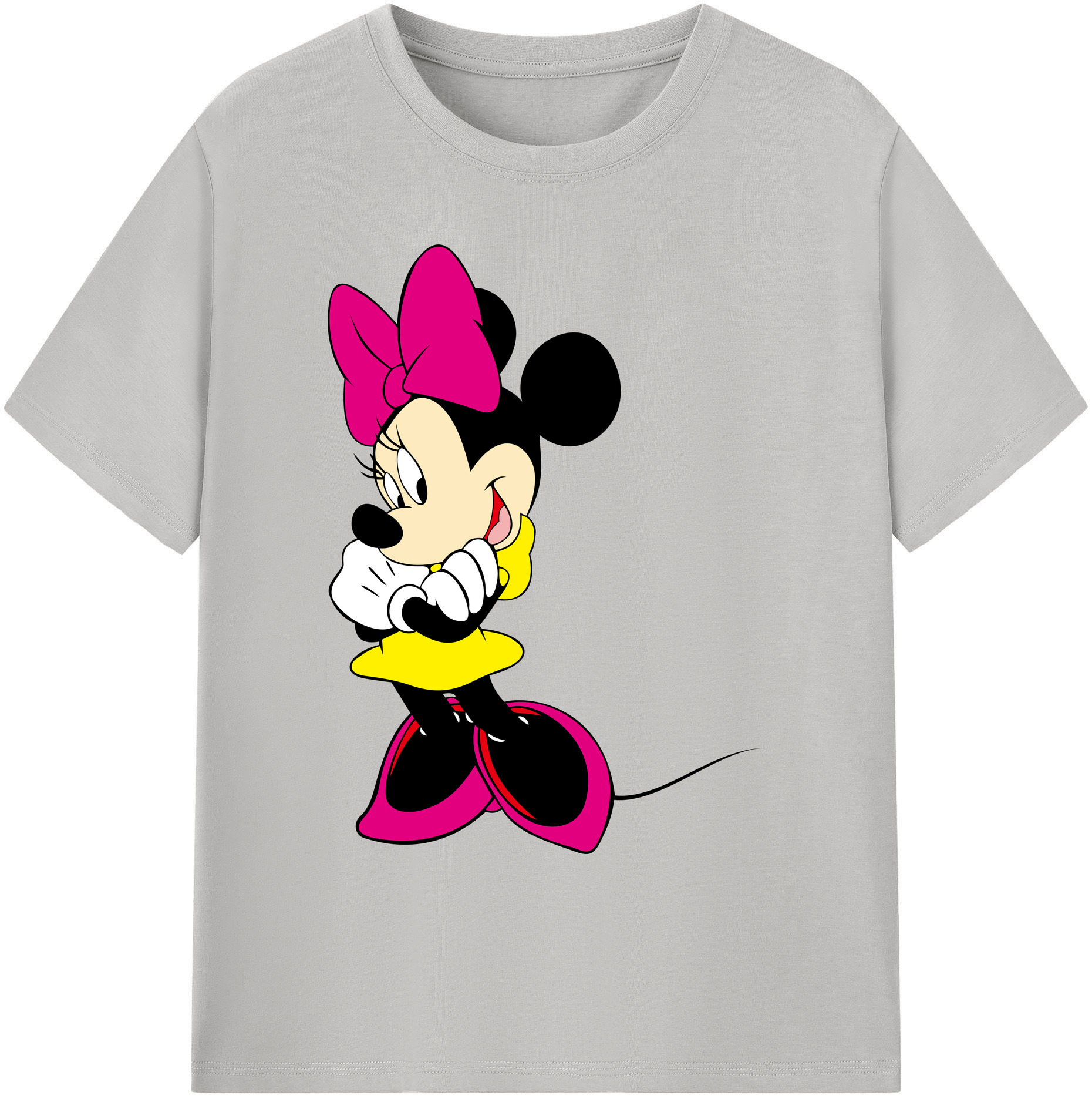 ミッキーマウス Mickey Mouse 綿100％ メンズ半袖Tシャツ｜肌触りやわらか＆通気性