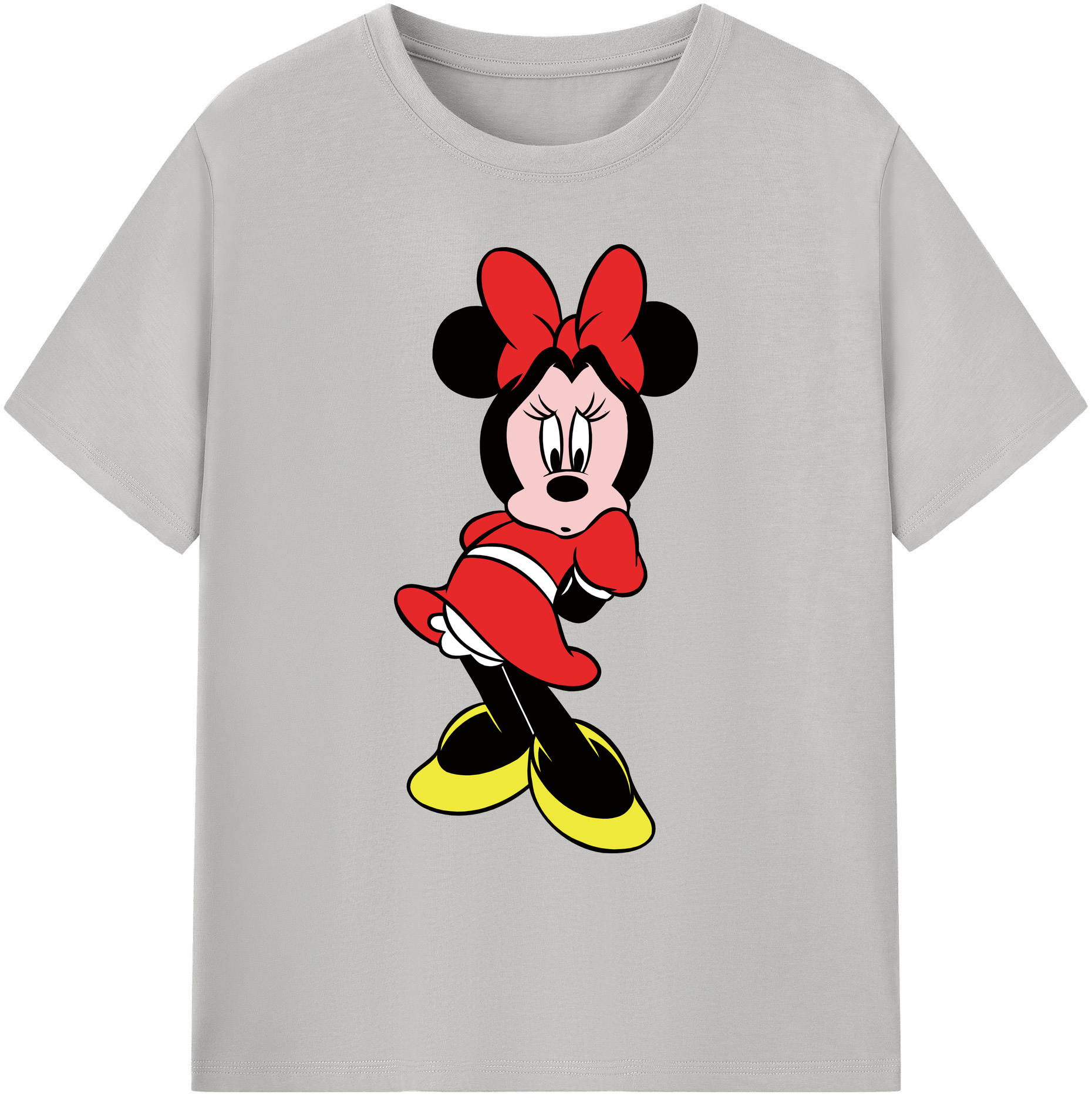 ミッキーマウス Mickey Mouse 綿100％ メンズ半袖Tシャツ｜肌触りやわらか＆通気性