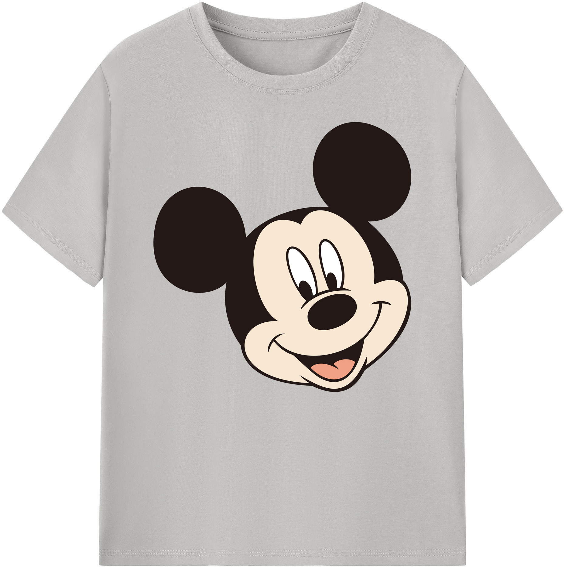 ミッキーマウス Mickey Mouse 綿100％ メンズ半袖Tシャツ｜肌触りやわらか＆通気性