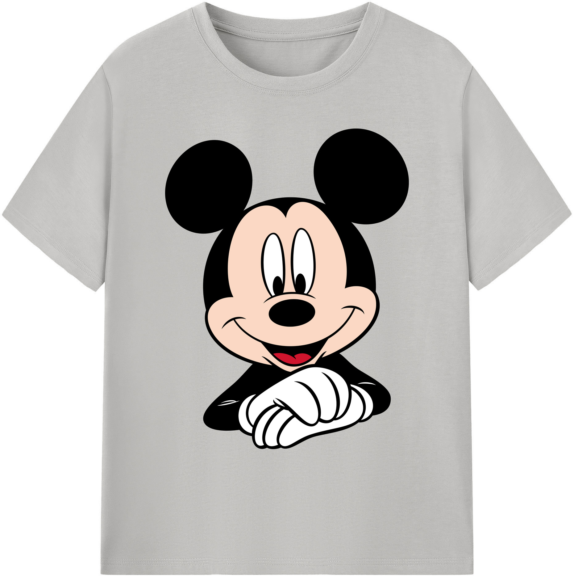 ミッキーマウス Mickey Mouse 綿100％ メンズ半袖Tシャツ｜肌触りやわらか＆通気性