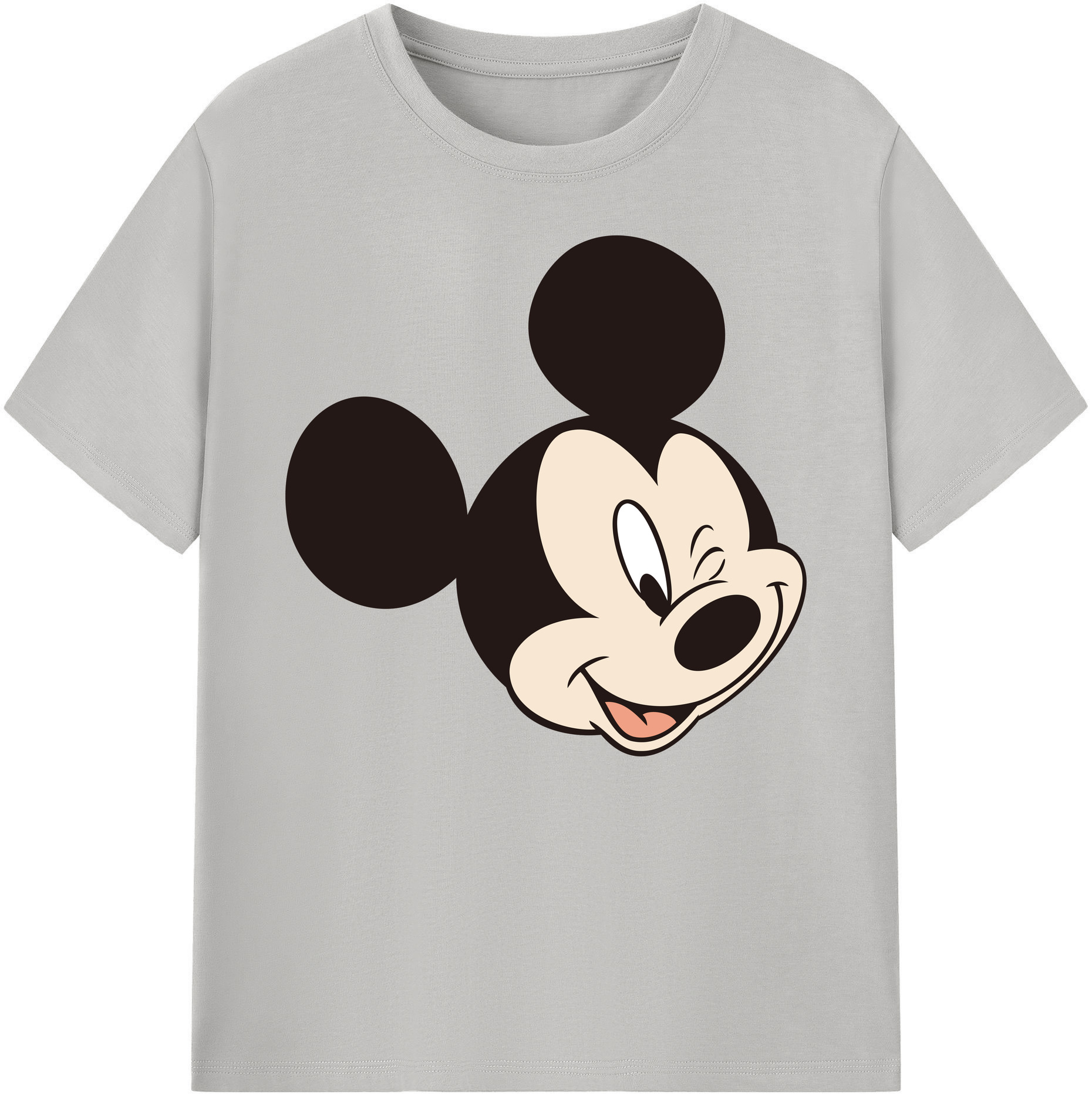 ミッキーマウス Mickey Mouse 綿100％ メンズ半袖Tシャツ｜肌触りやわらか＆通気性