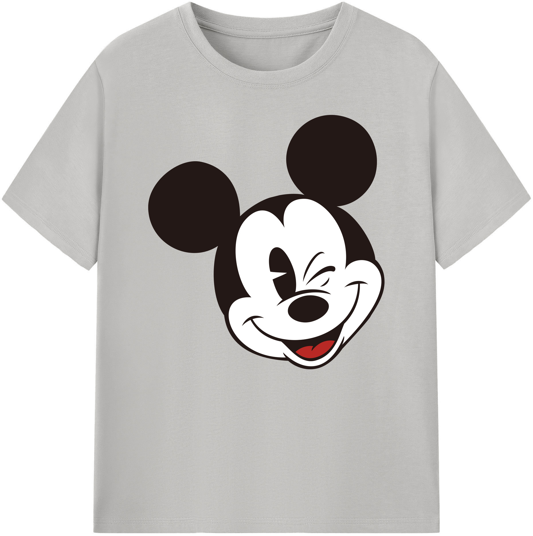 ミッキーマウス Mickey Mouse 綿100％ メンズ半袖Tシャツ｜肌触りやわらか＆通気性