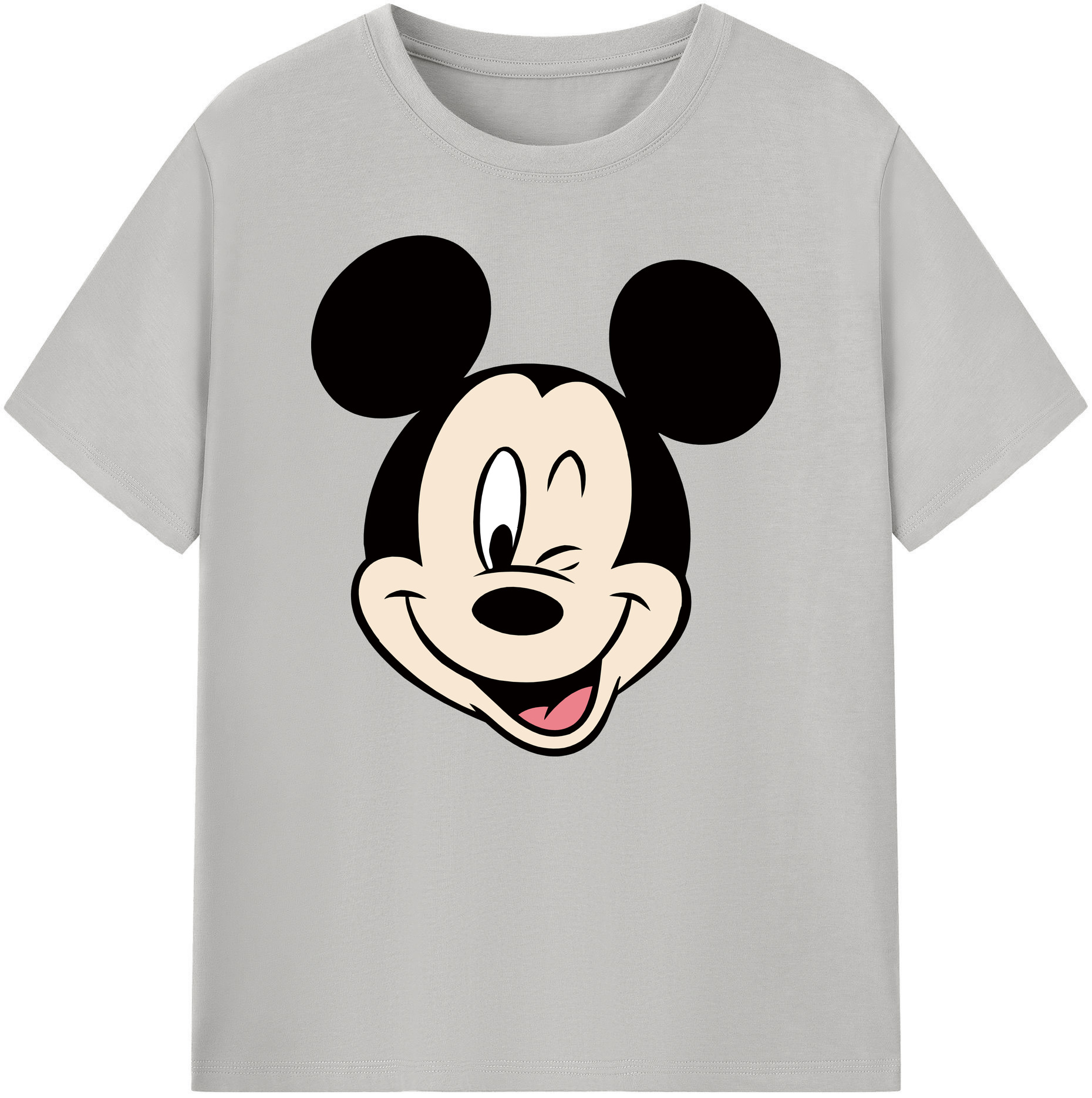ミッキーマウス Mickey Mouse 綿100％ メンズ半袖Tシャツ｜肌触りやわらか＆通気性