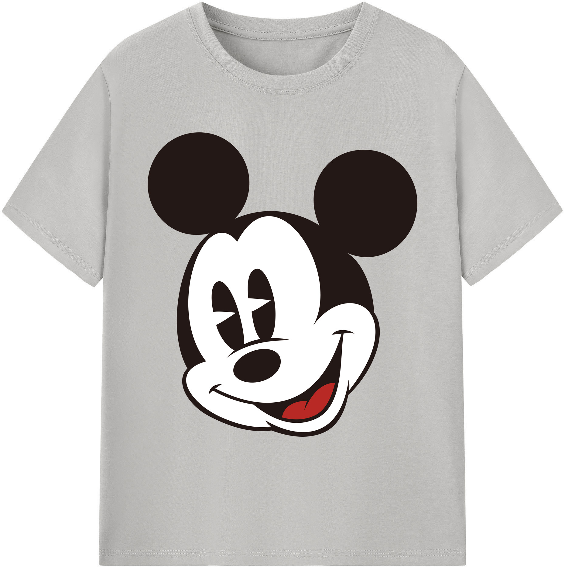 ミッキーマウス Mickey Mouse 綿100％ メンズ半袖Tシャツ｜肌触りやわらか＆通気性