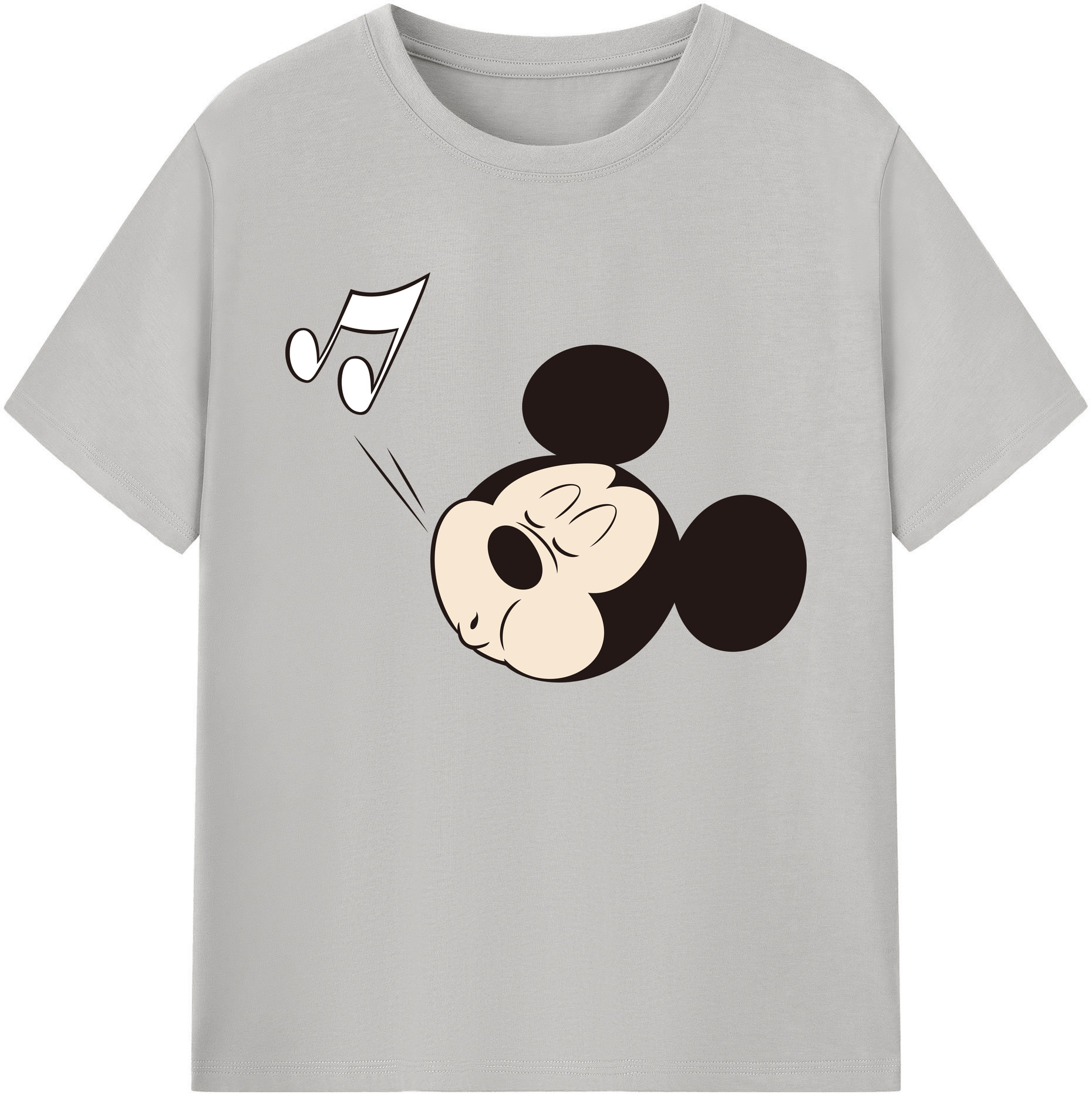 ミッキーマウス Mickey Mouse 綿100％ メンズ半袖Tシャツ｜肌触りやわらか＆通気性