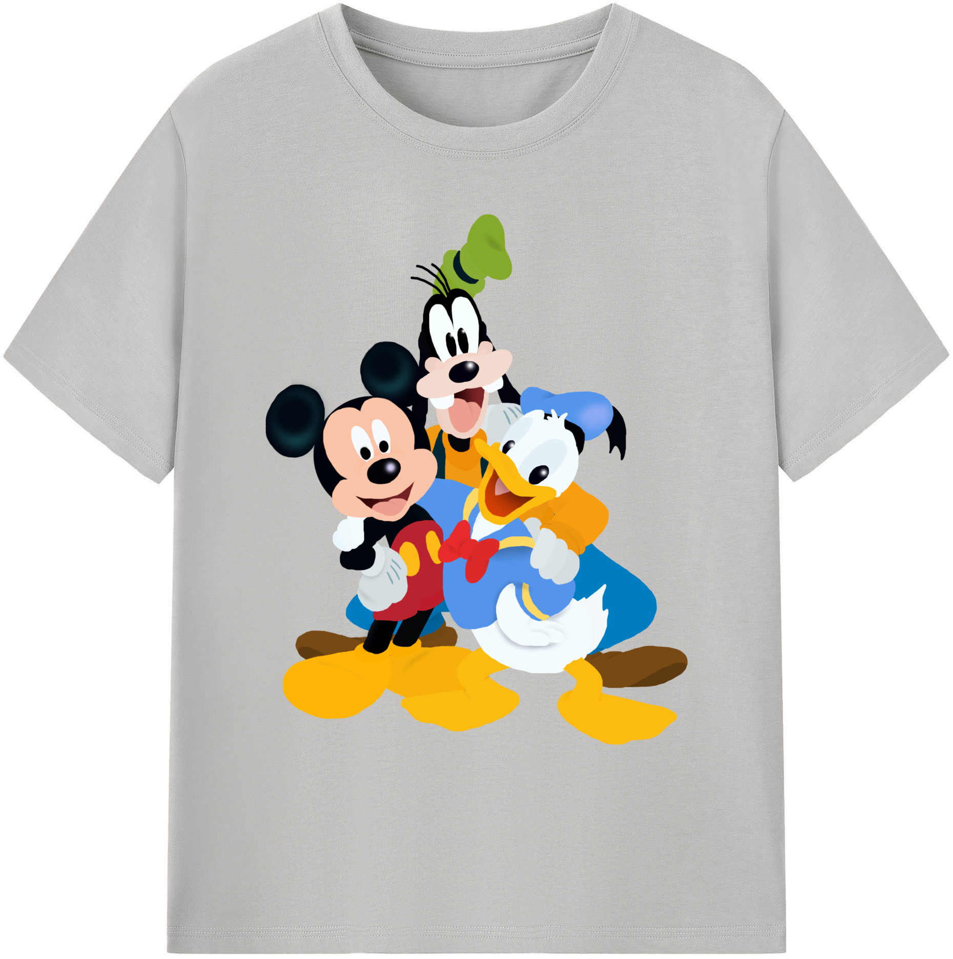 ミッキーマウス Mickey Mouse 綿100％ メンズ半袖Tシャツ｜肌触りやわらか＆通気性