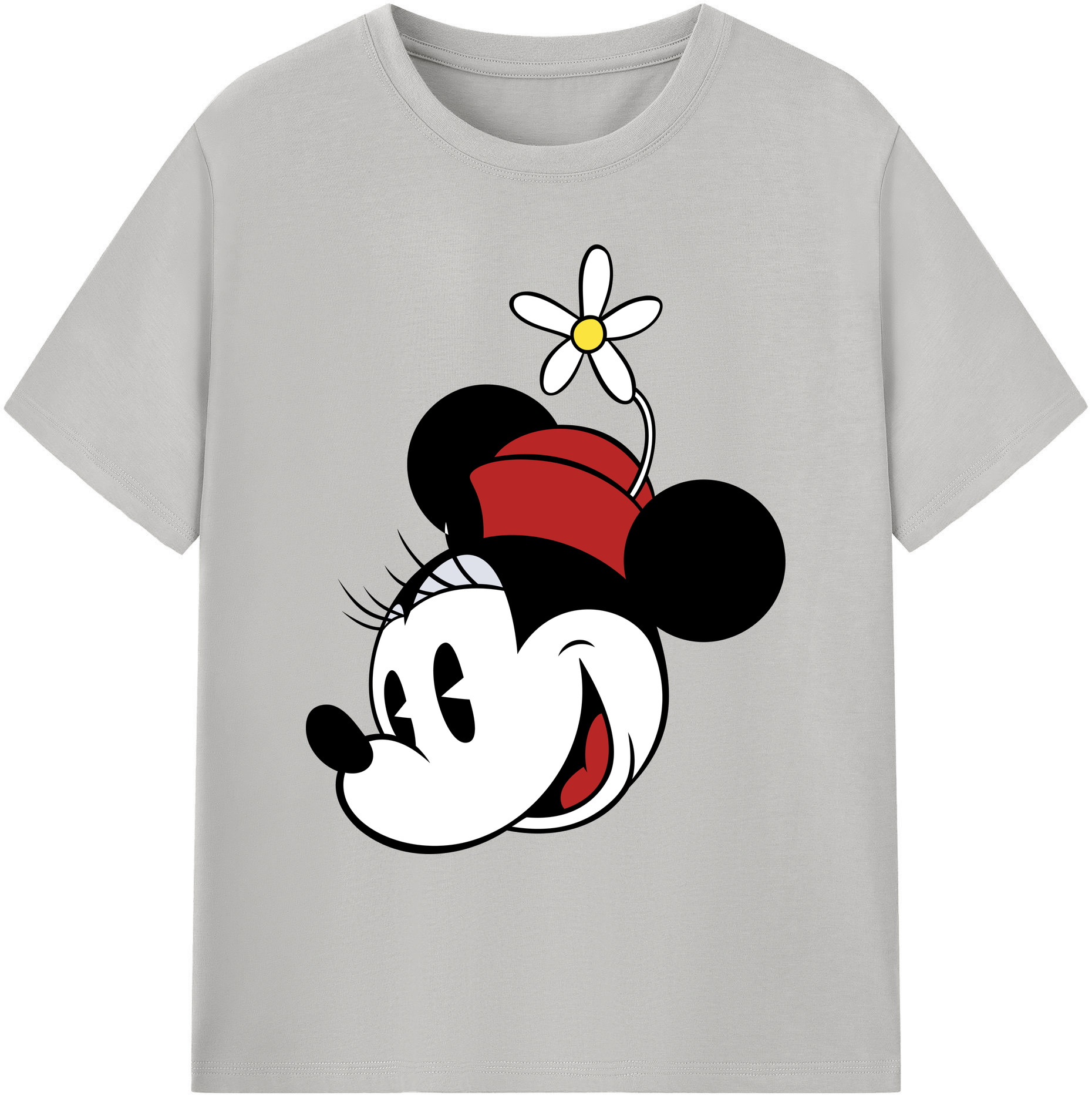 ミッキーマウス Mickey Mouse 綿100％ メンズ半袖Tシャツ｜肌触りやわらか＆通気性