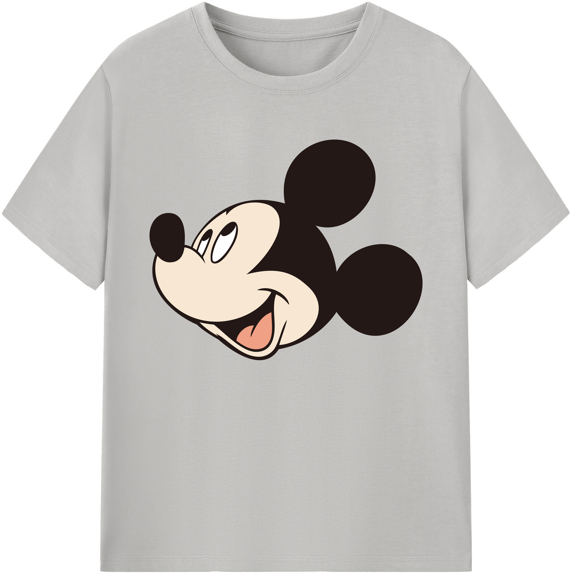 ミッキーマウス Mickey Mouse 綿100％ メンズ半袖Tシャツ｜肌触りやわらか＆通気性