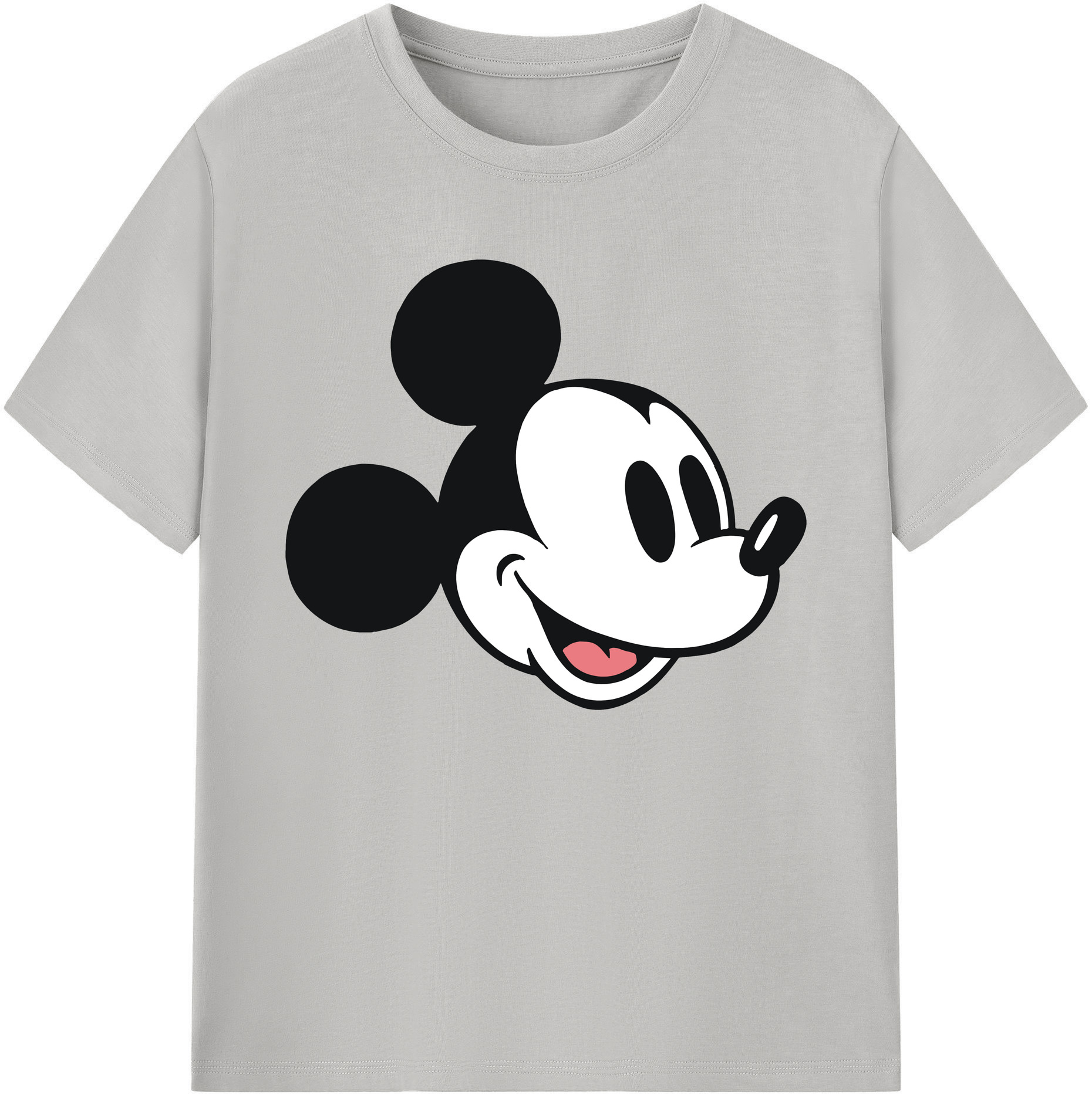ミッキーマウス Mickey Mouse 綿100％ メンズ半袖Tシャツ｜肌触りやわらか＆通気性