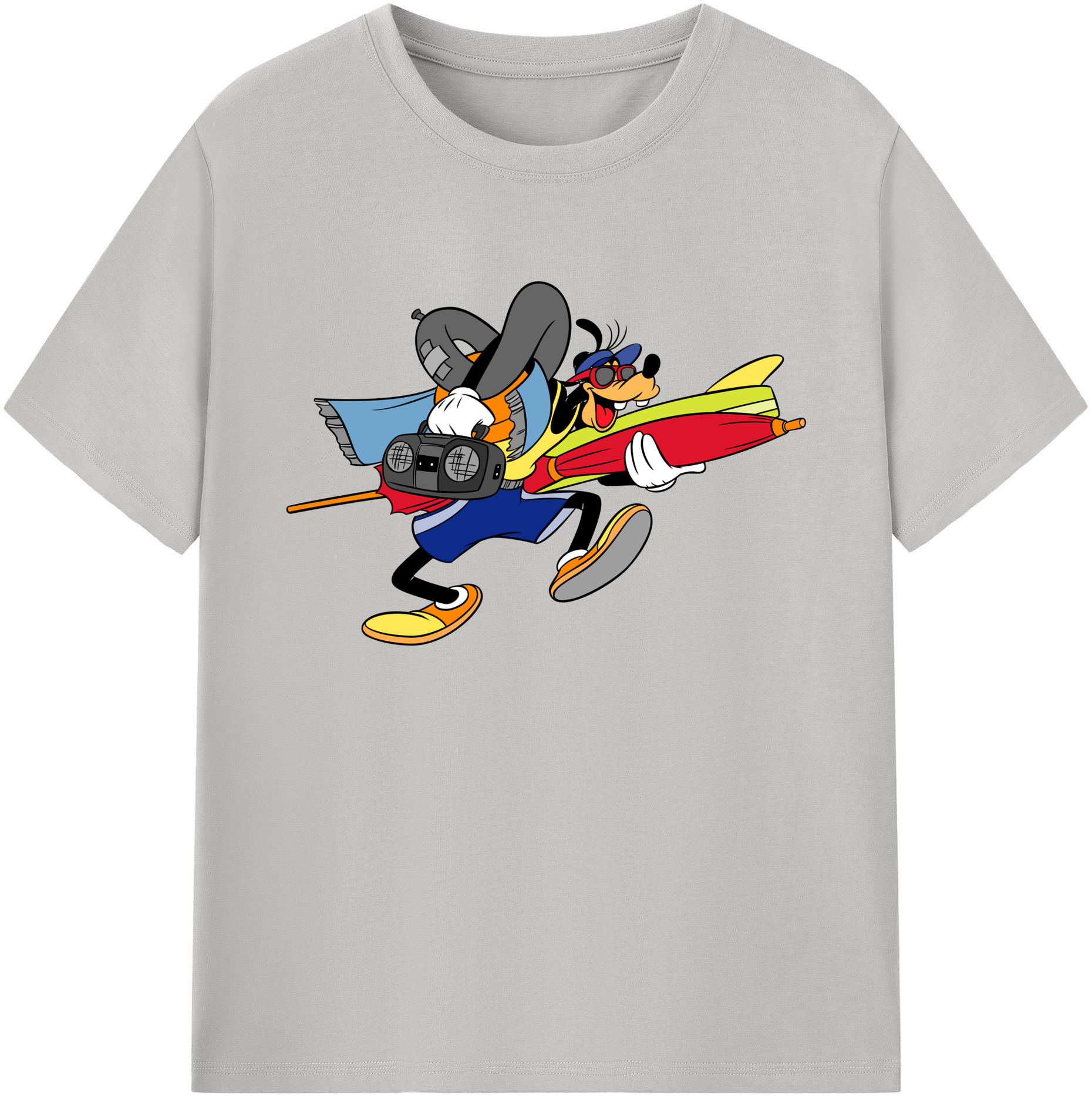ミッキーマウス Mickey Mouse 綿100％ メンズ半袖Tシャツ｜肌触りやわらか＆通気性