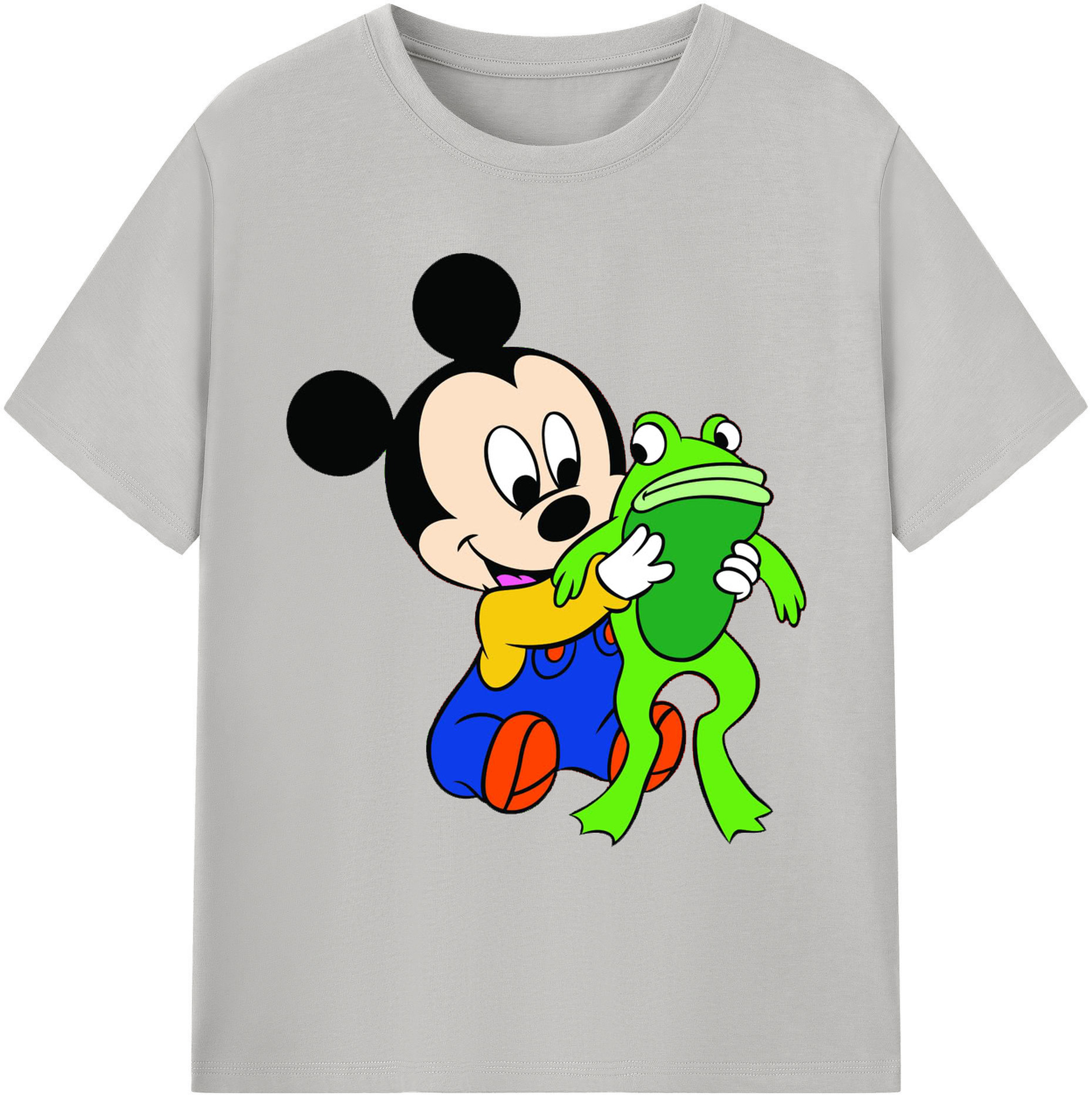 （画像用） ミッキーマウス Mickey Mouse 綿100％ メンズ半袖Tシャツ｜肌触りやわらか＆通気性