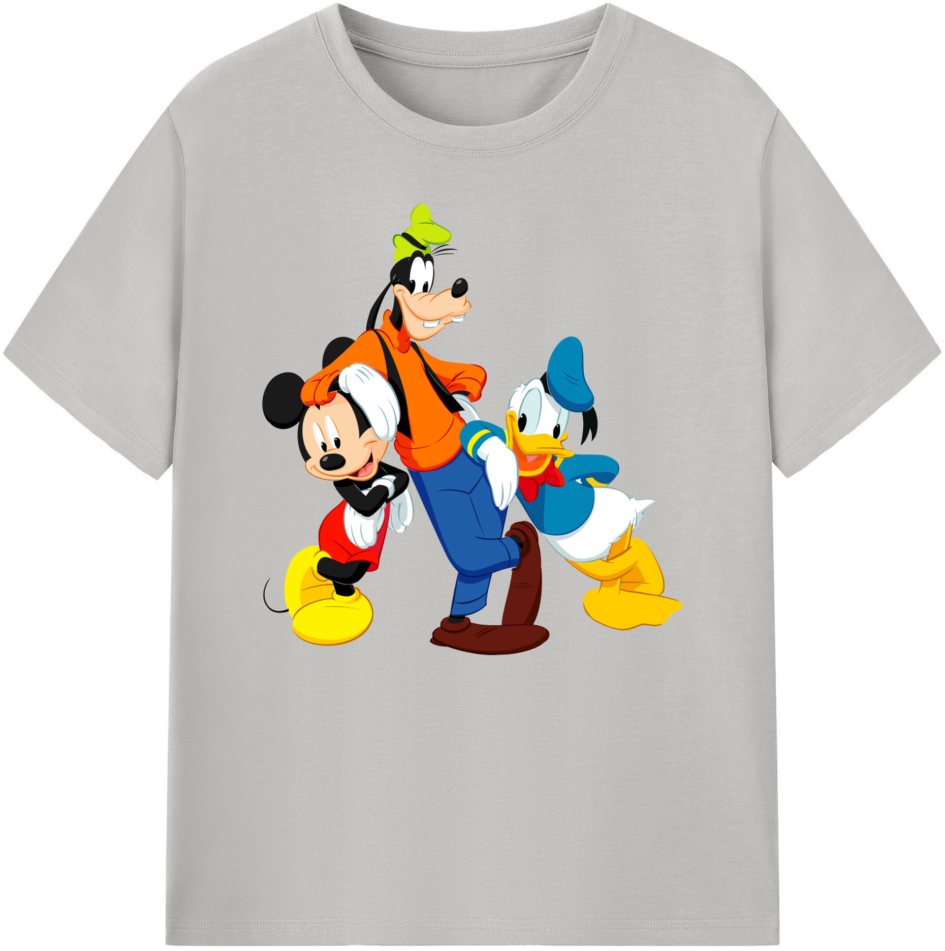 ミッキーマウス Mickey Mouse 綿100％ メンズ半袖Tシャツ｜肌触りやわらか＆通気性