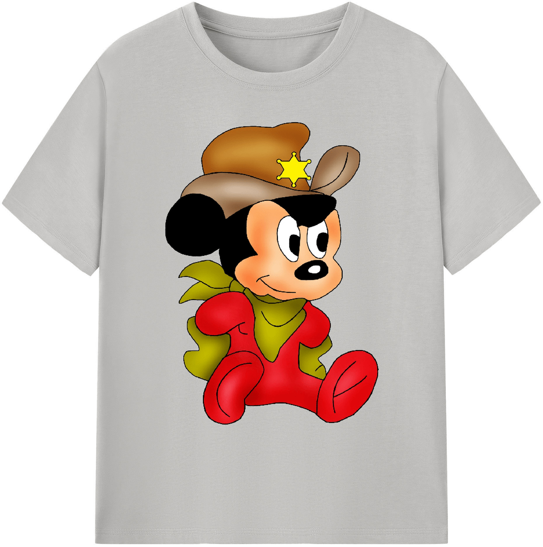 ミッキーマウス Mickey Mouse 綿100％ メンズ半袖Tシャツ｜肌触りやわらか＆通気性