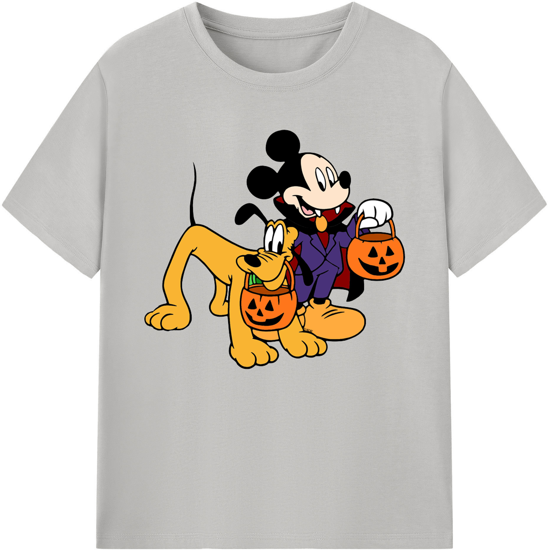 ミッキーマウス Mickey Mouse 綿100％ メンズ半袖Tシャツ｜肌触りやわらか＆通気性