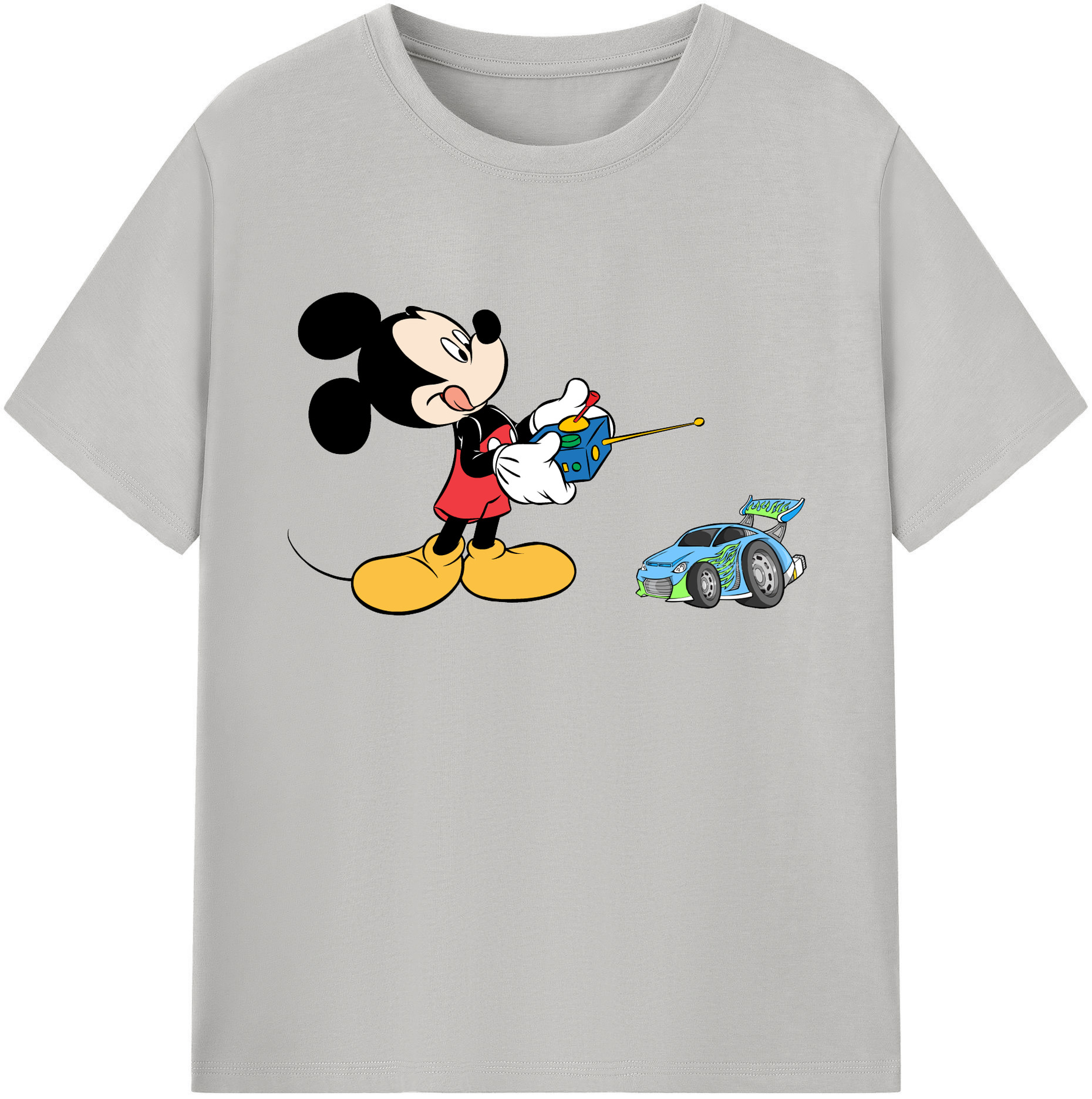ミッキーマウス Mickey Mouse 綿100％ メンズ半袖Tシャツ｜肌触りやわらか＆通気性