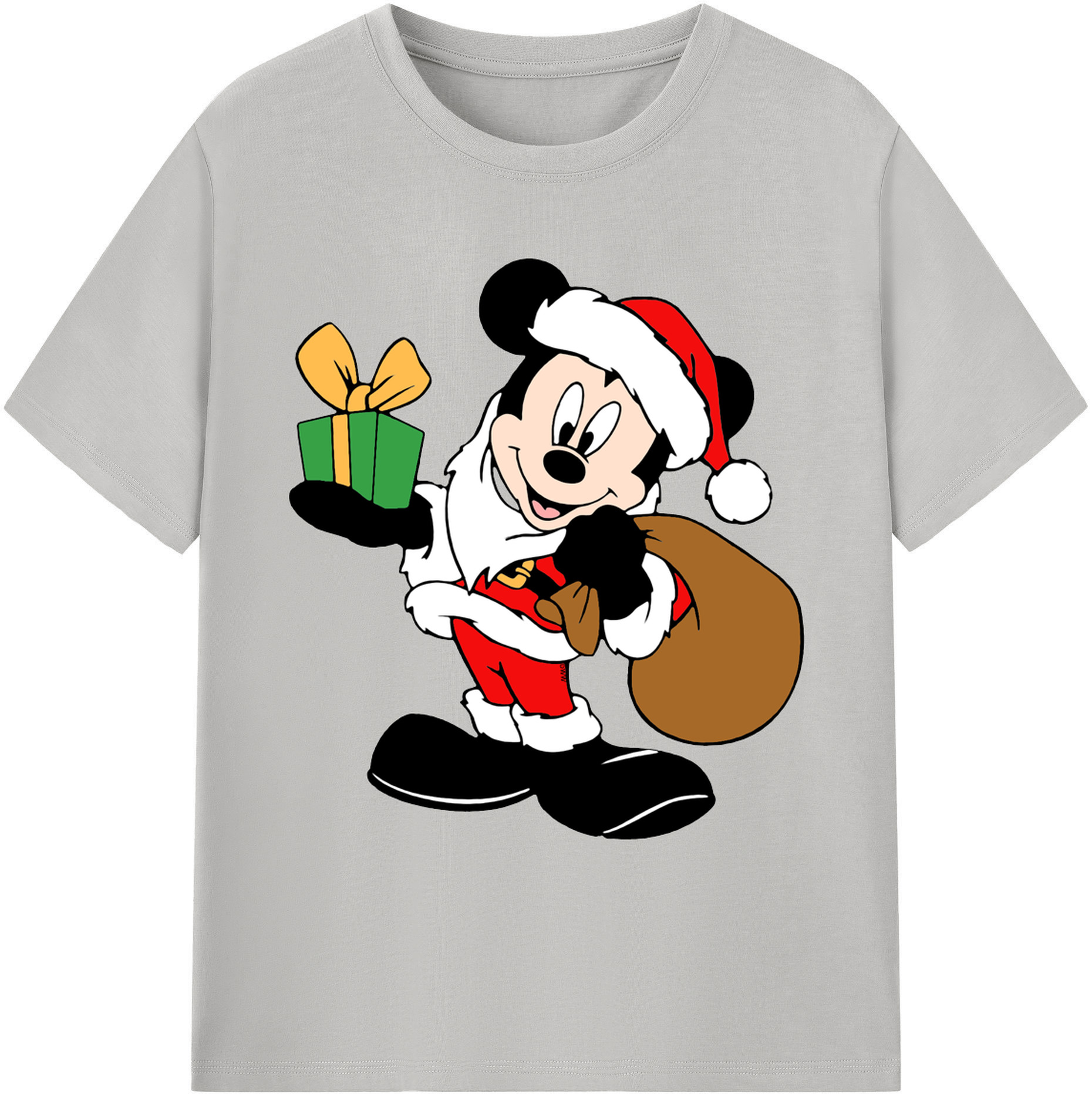 ミッキーマウス Mickey Mouse 綿100％ メンズ半袖Tシャツ｜肌触りやわらか＆通気性