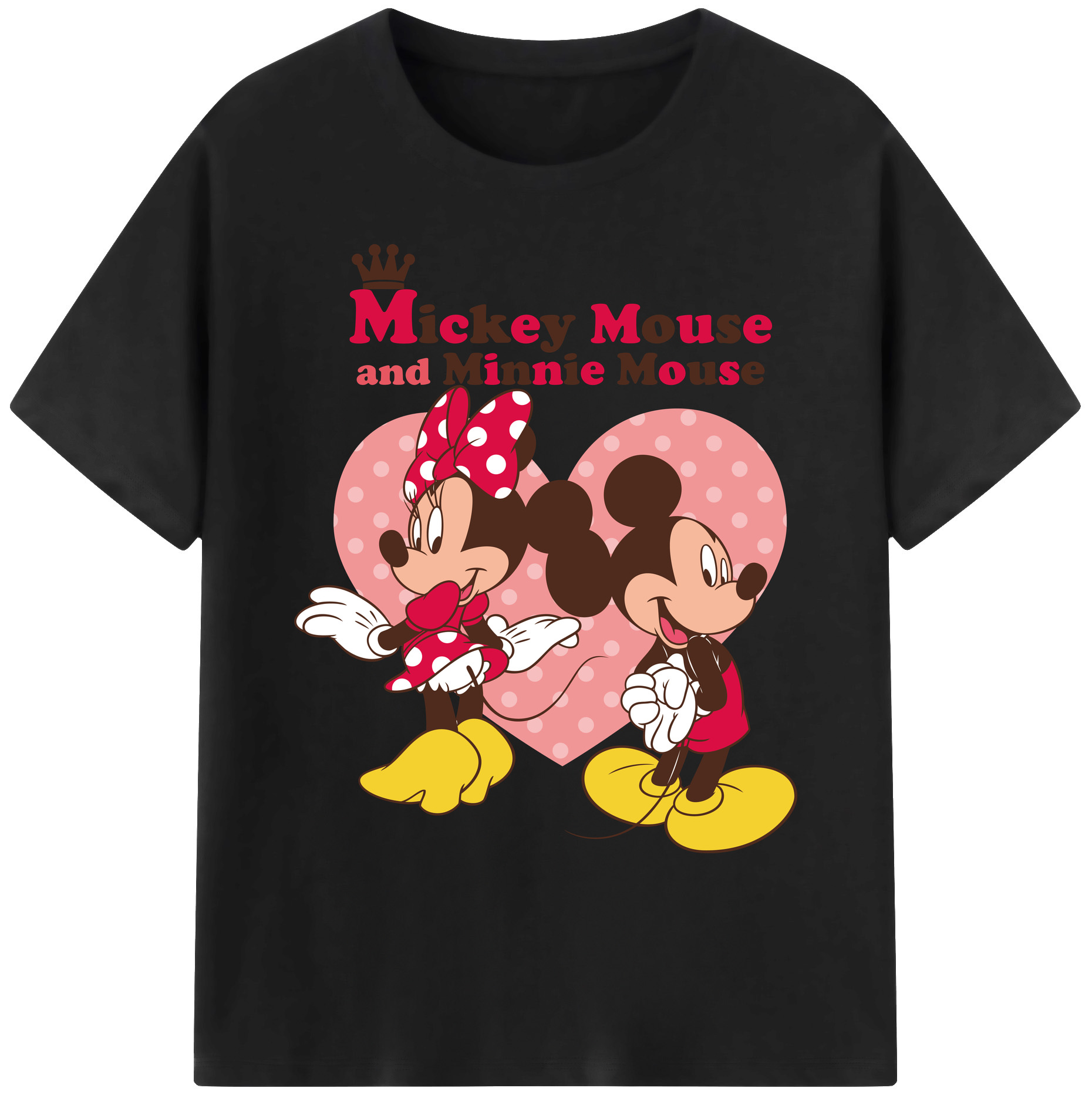 ミッキーマウス Mickey Mouse 綿100％ メンズ半袖Tシャツ｜肌触りやわらか＆通気性