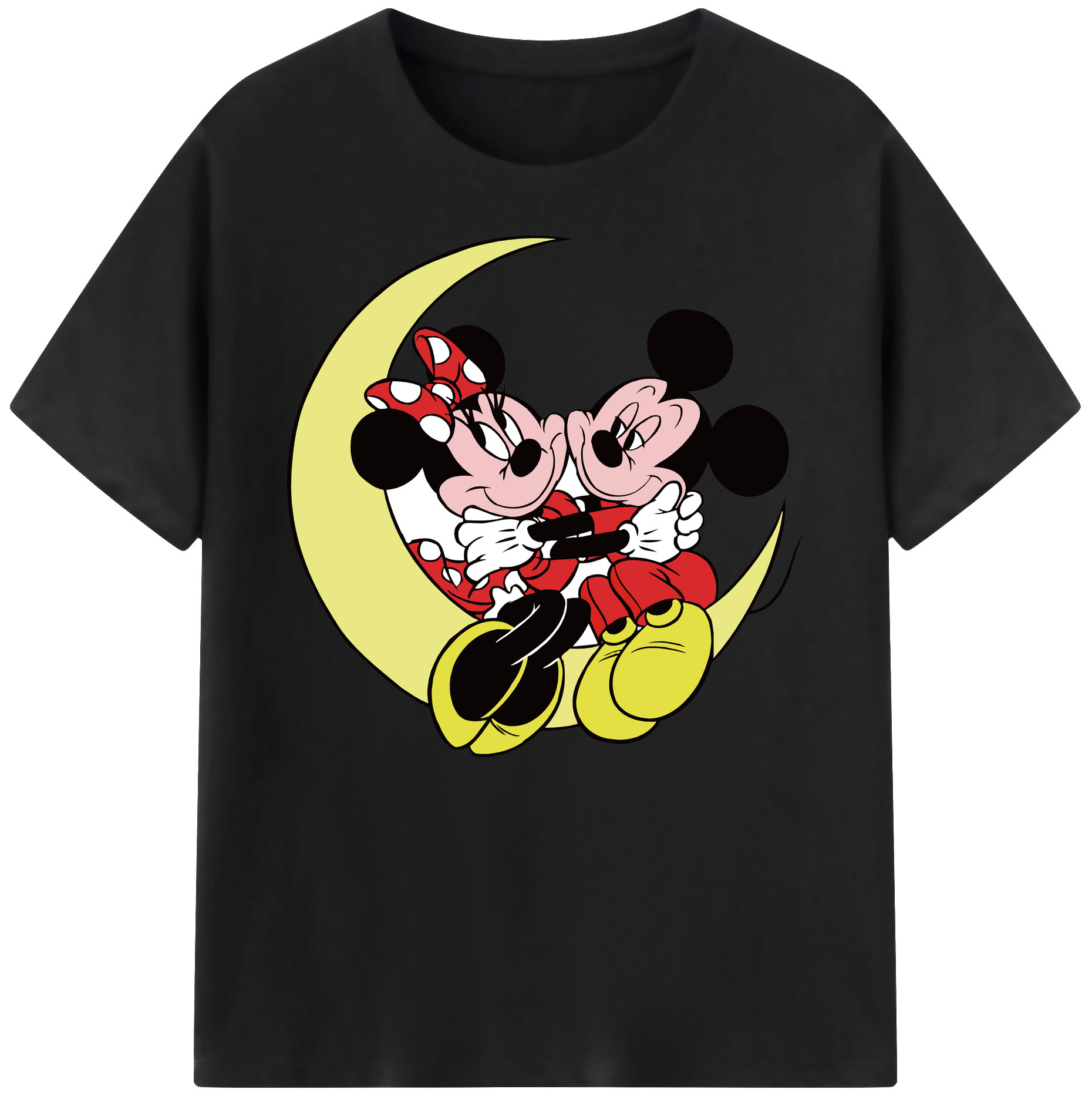 ミッキーマウス Mickey Mouse 綿100％ メンズ半袖Tシャツ｜肌触りやわらか＆通気性