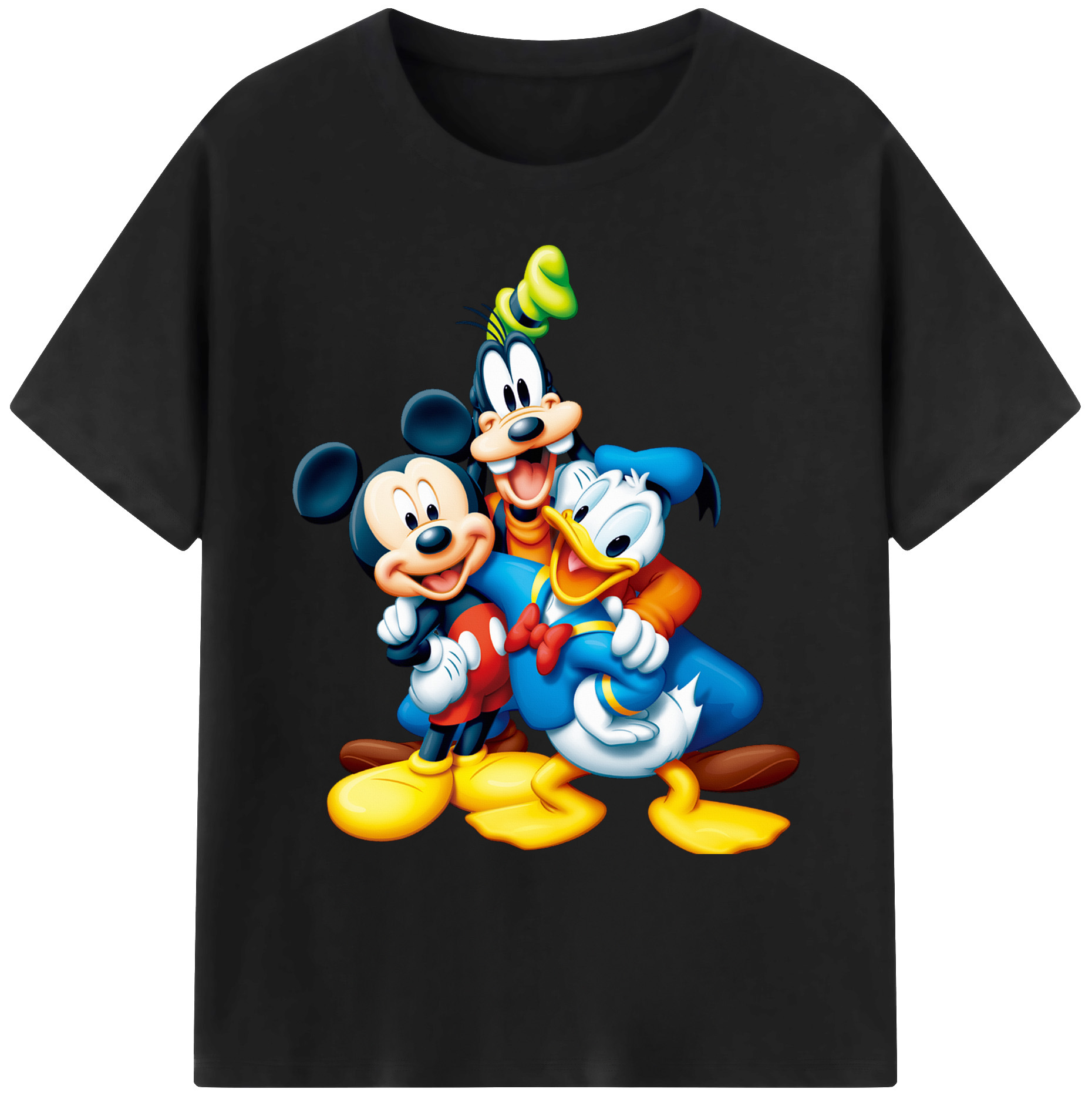 ミッキーマウス Mickey Mouse 綿100％ メンズ半袖Tシャツ｜肌触りやわらか＆通気性