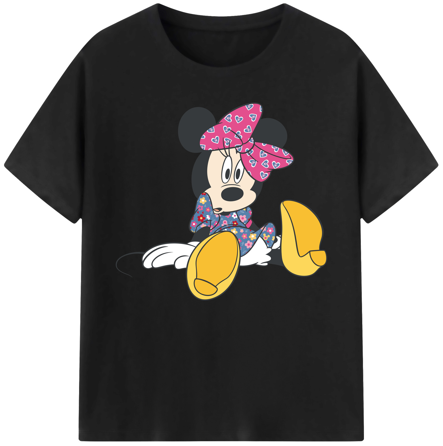 ミッキーマウス Mickey Mouse 綿100％ メンズ半袖Tシャツ｜肌触りやわらか＆通気性