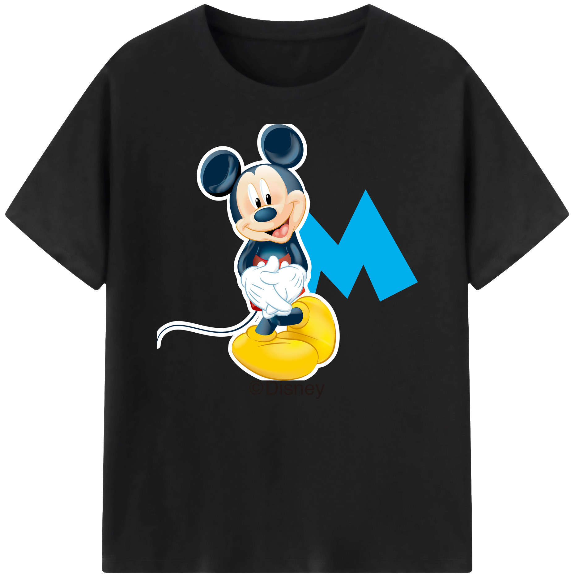 ミッキーマウス Mickey Mouse 綿100％ メンズ半袖Tシャツ｜肌触りやわらか＆通気性