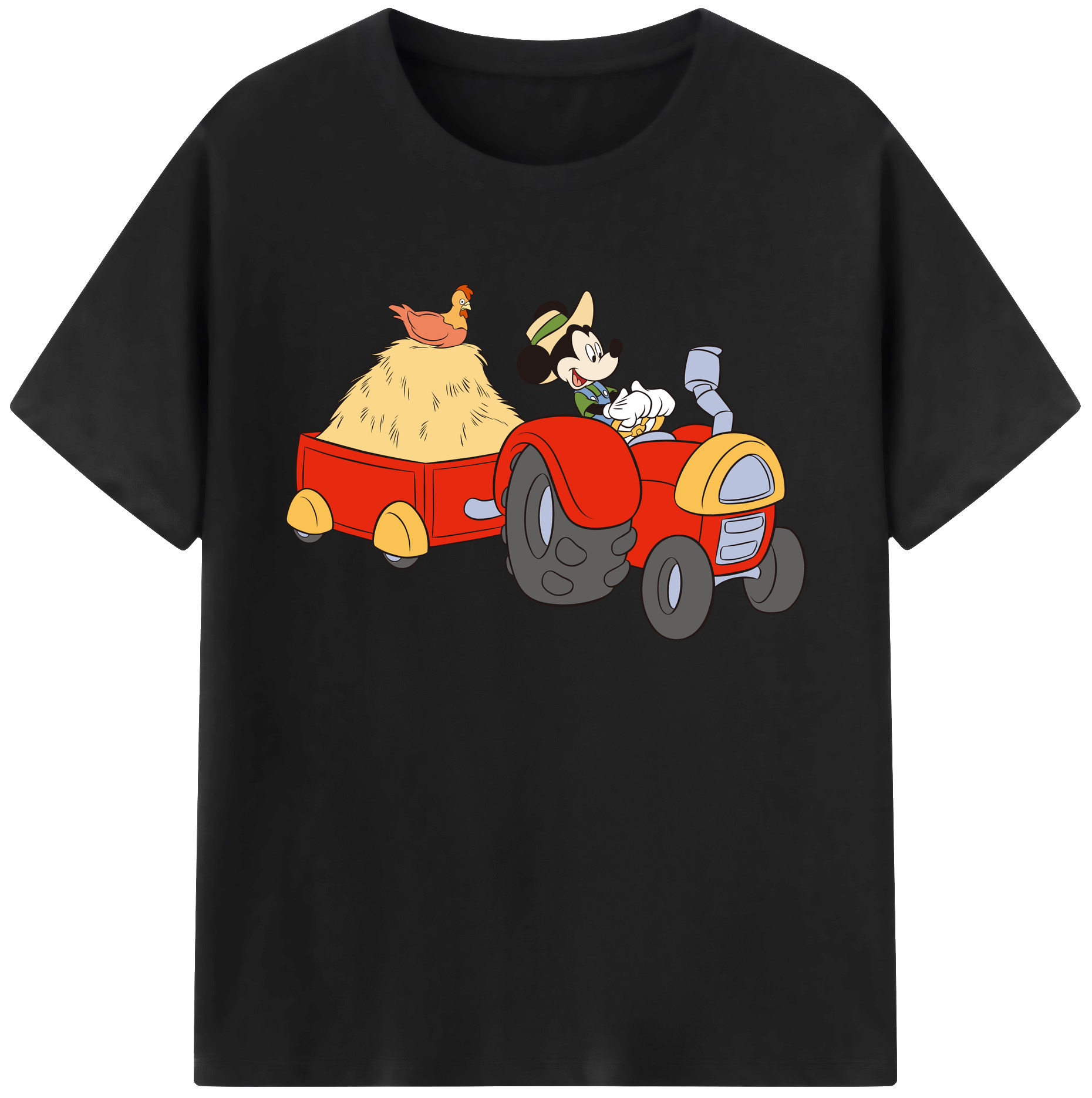 ミッキーマウス Mickey Mouse 綿100％ メンズ半袖Tシャツ｜肌触りやわらか＆通気性