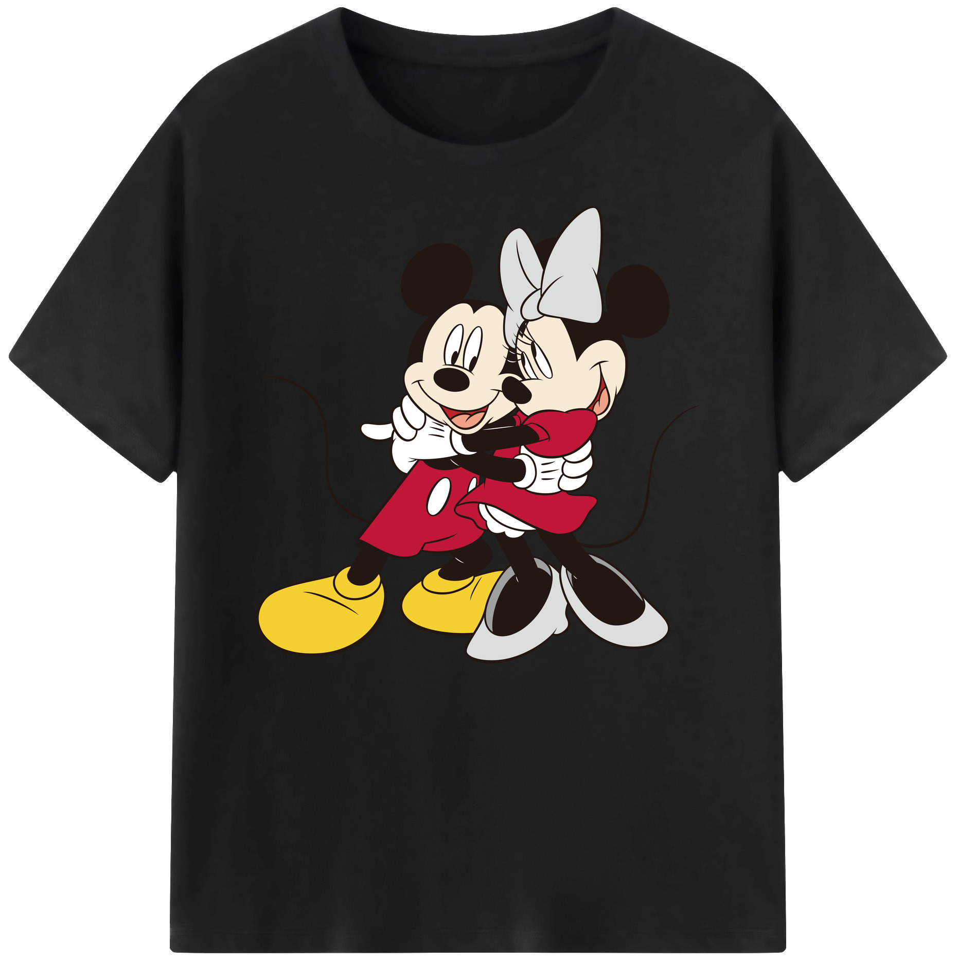 ミッキーマウス Mickey Mouse 綿100％ メンズ半袖Tシャツ｜肌触りやわらか＆通気性